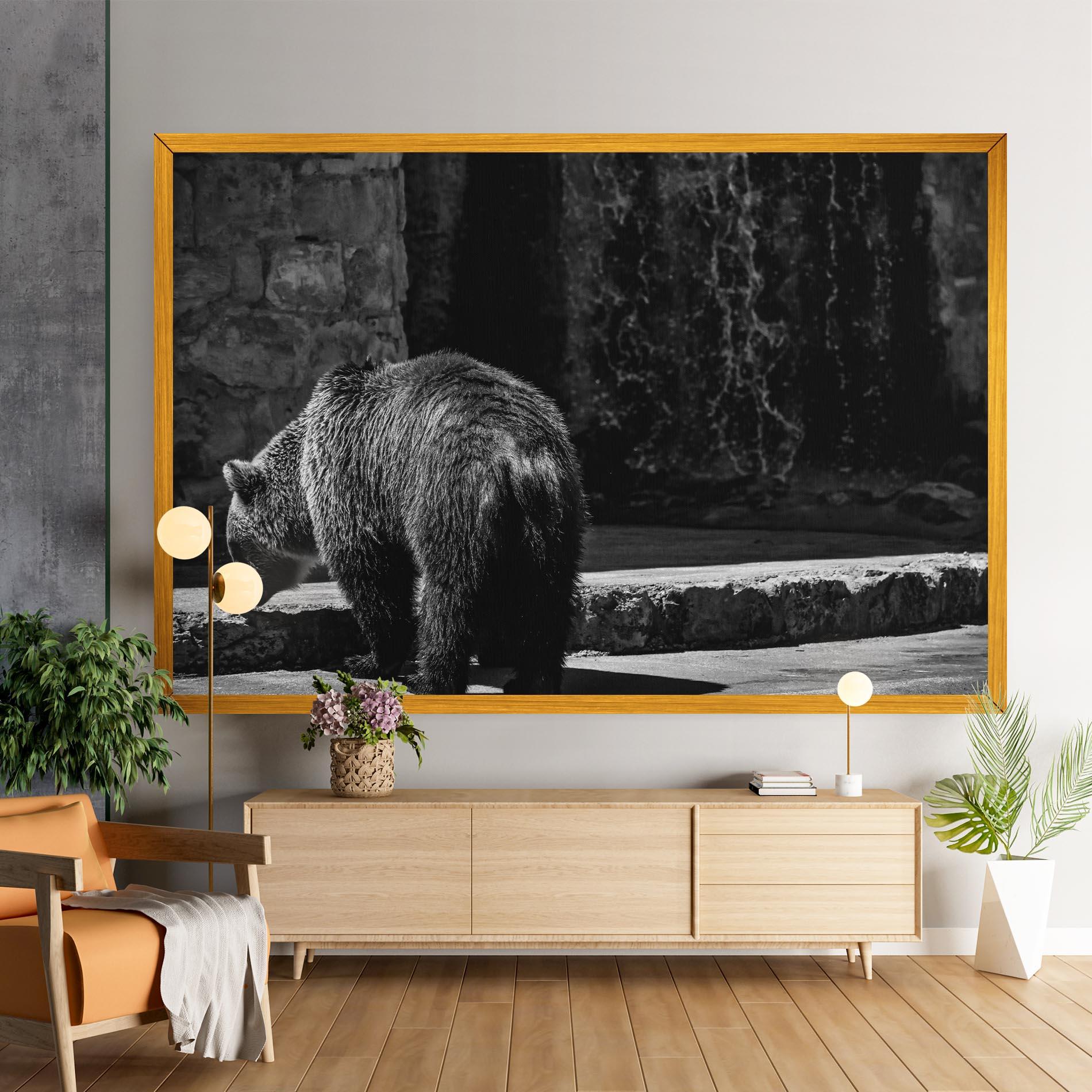 Leinwandbild Grey Bear mockup 9