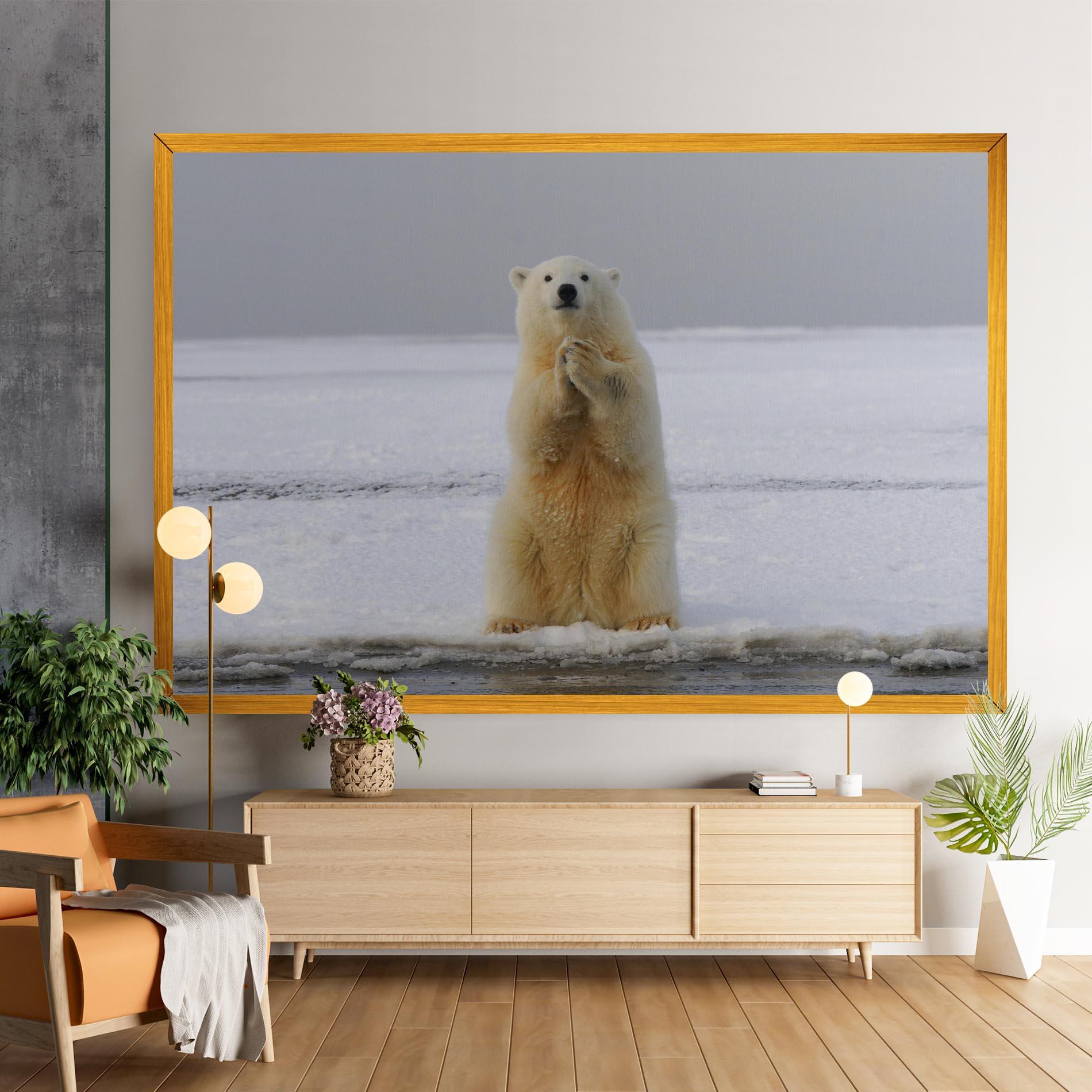 Leinwandbild Icebear Praying mockup 9