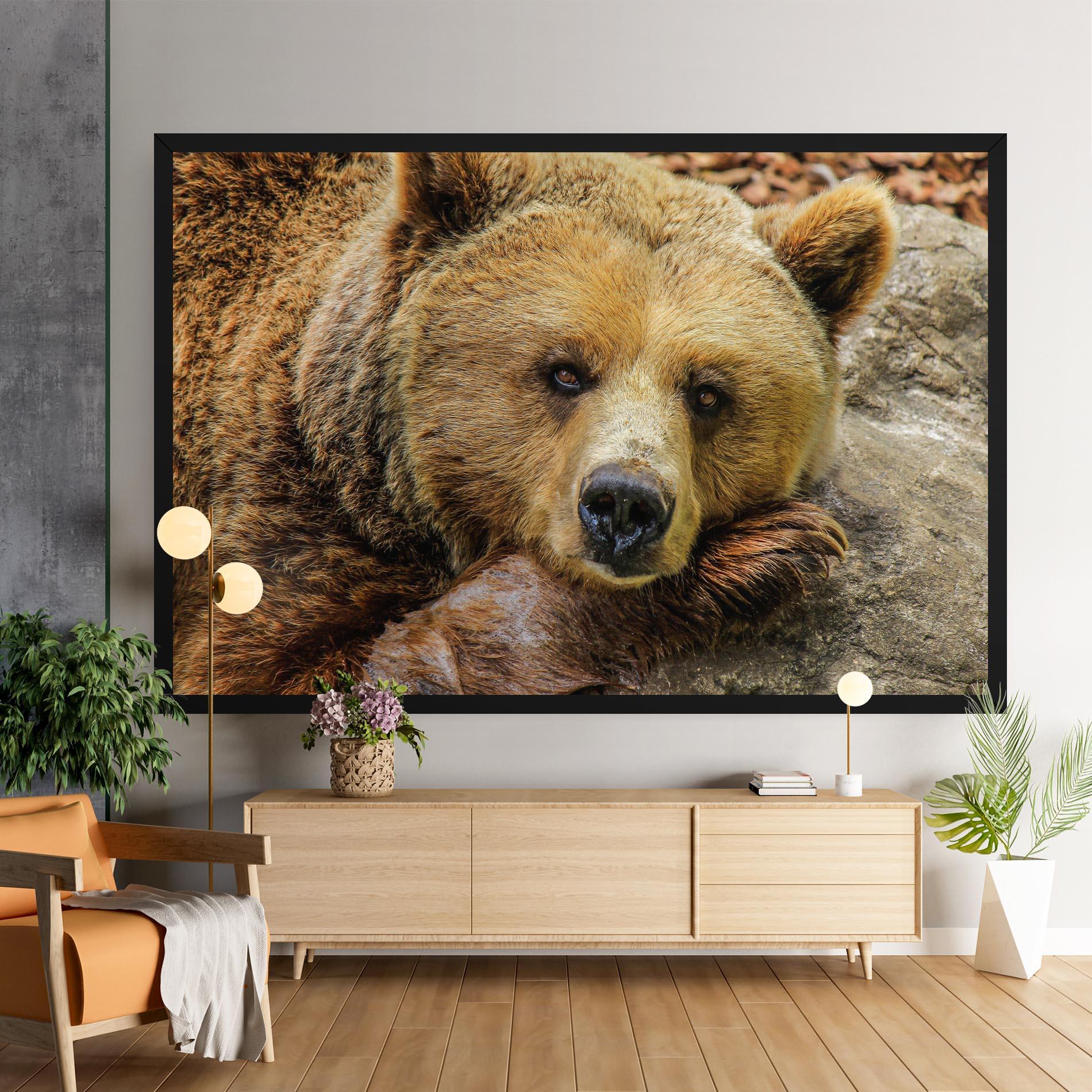Leinwandbild Bear mockup 9