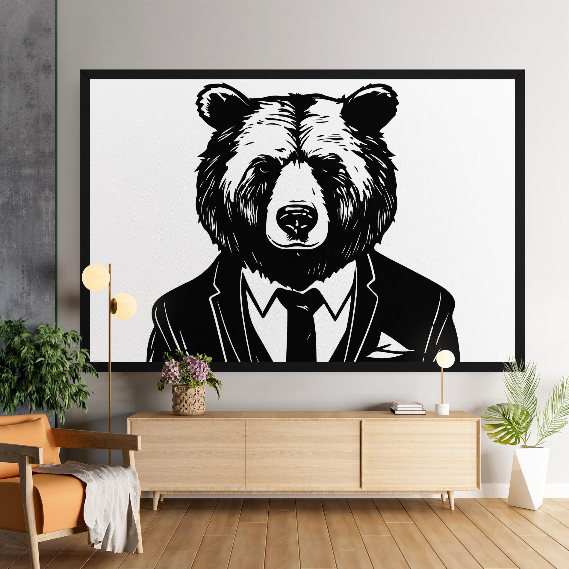 Leinwandbild Business Bear mockup 9