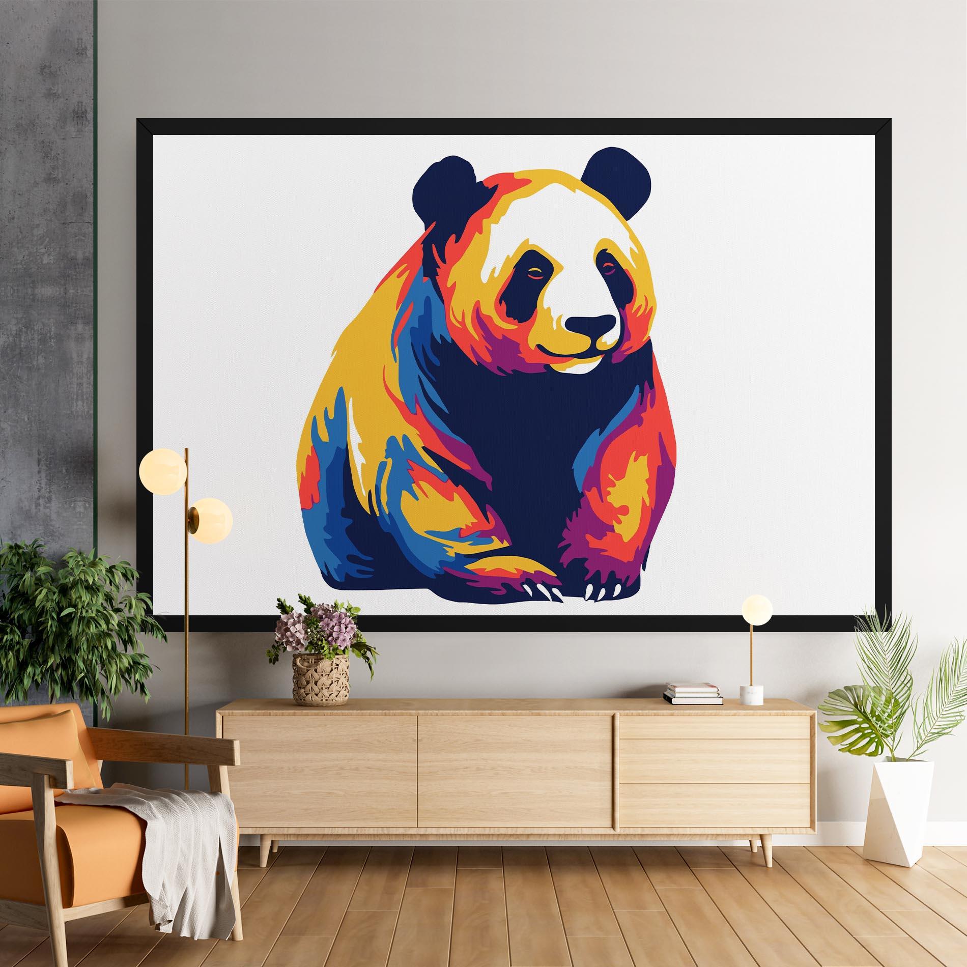 Leinwandbild Cute Panda mockup 9