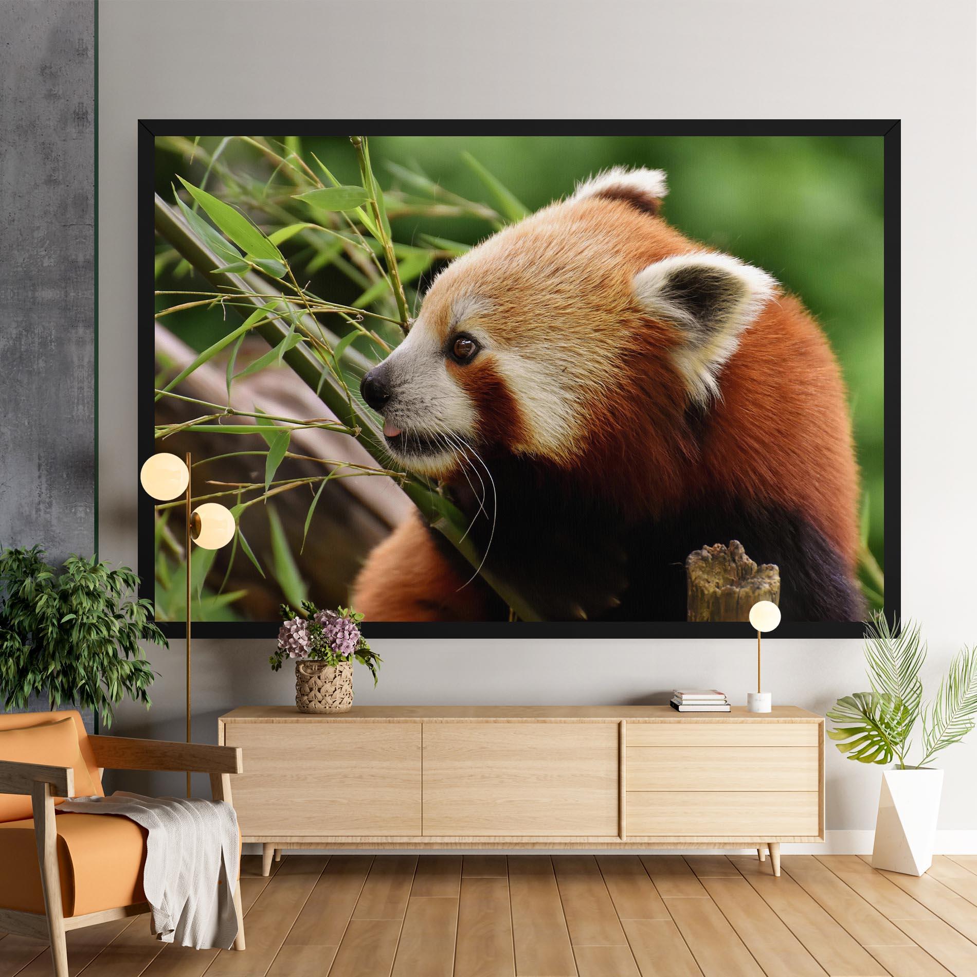 Leinwandbild Cute Red Panda mockup 9