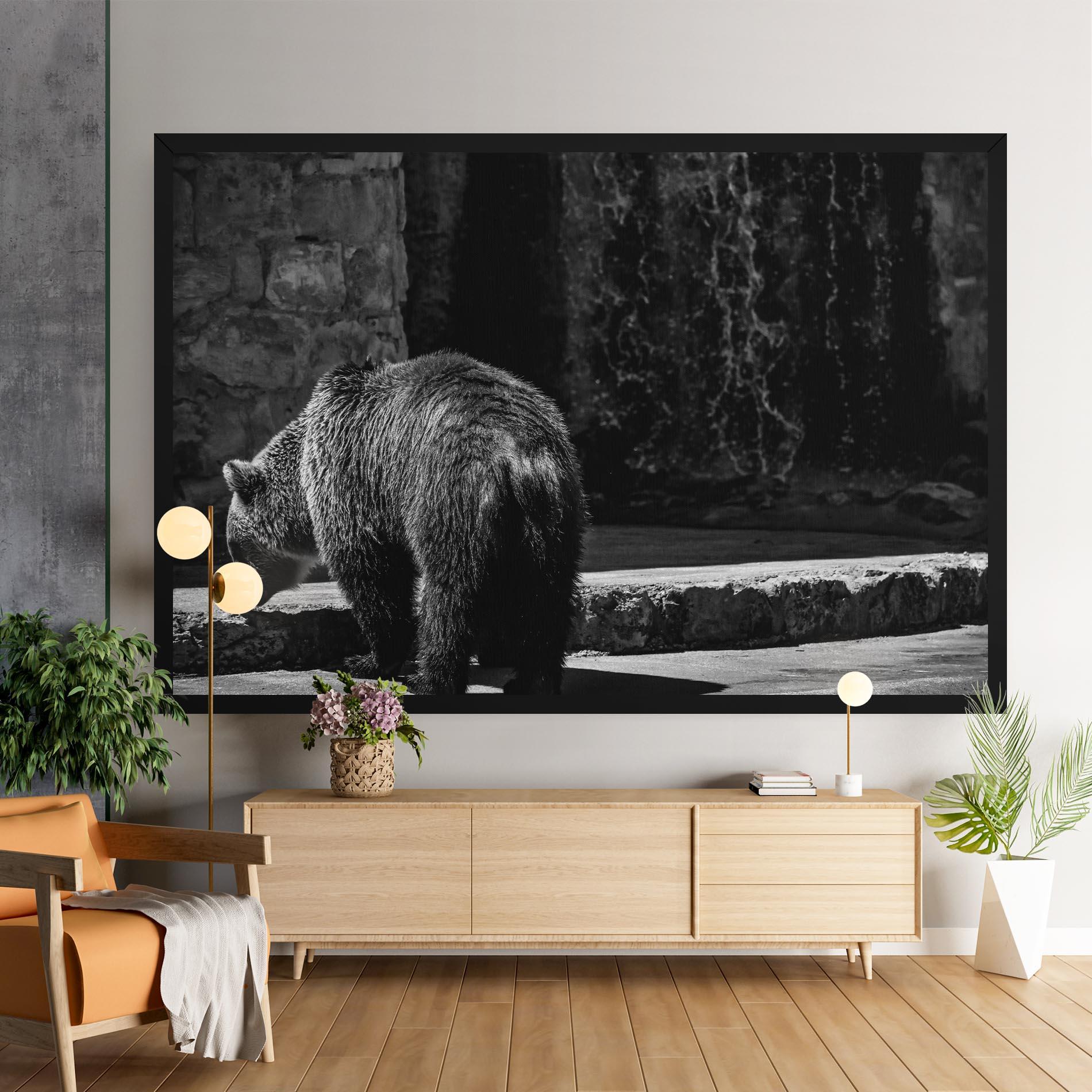 Leinwandbild Grey Bear mockup 9