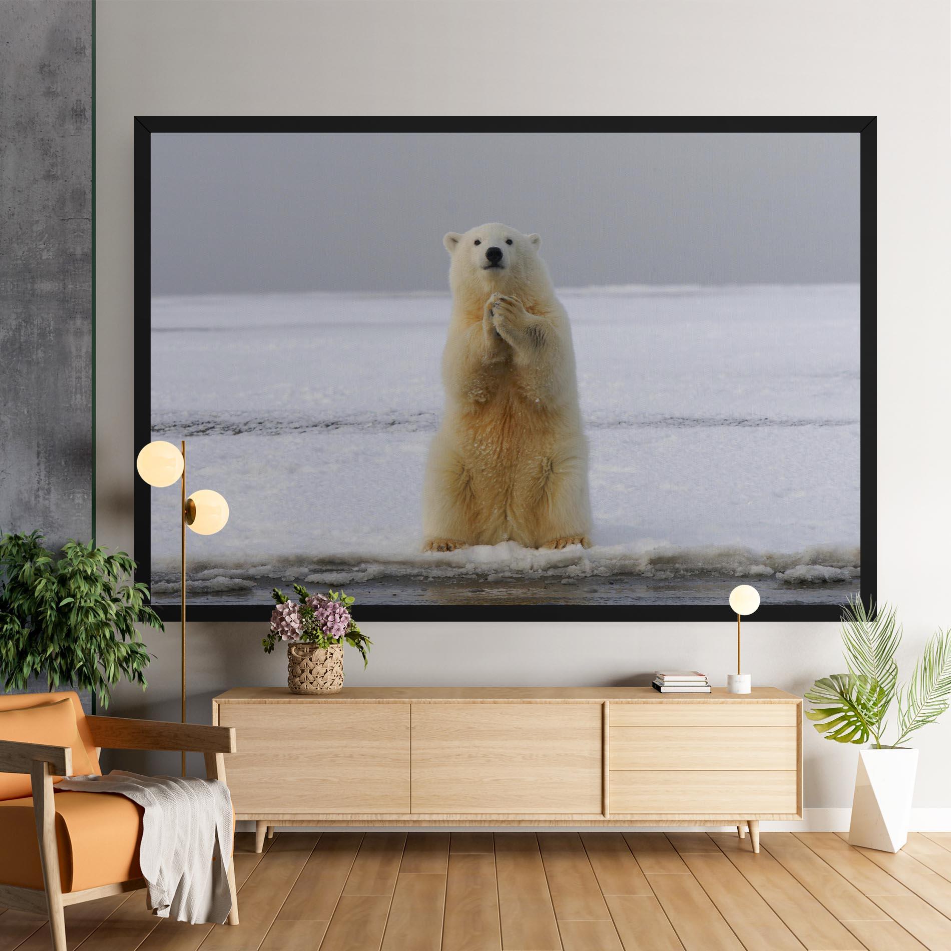 Leinwandbild Icebear Praying mockup 9