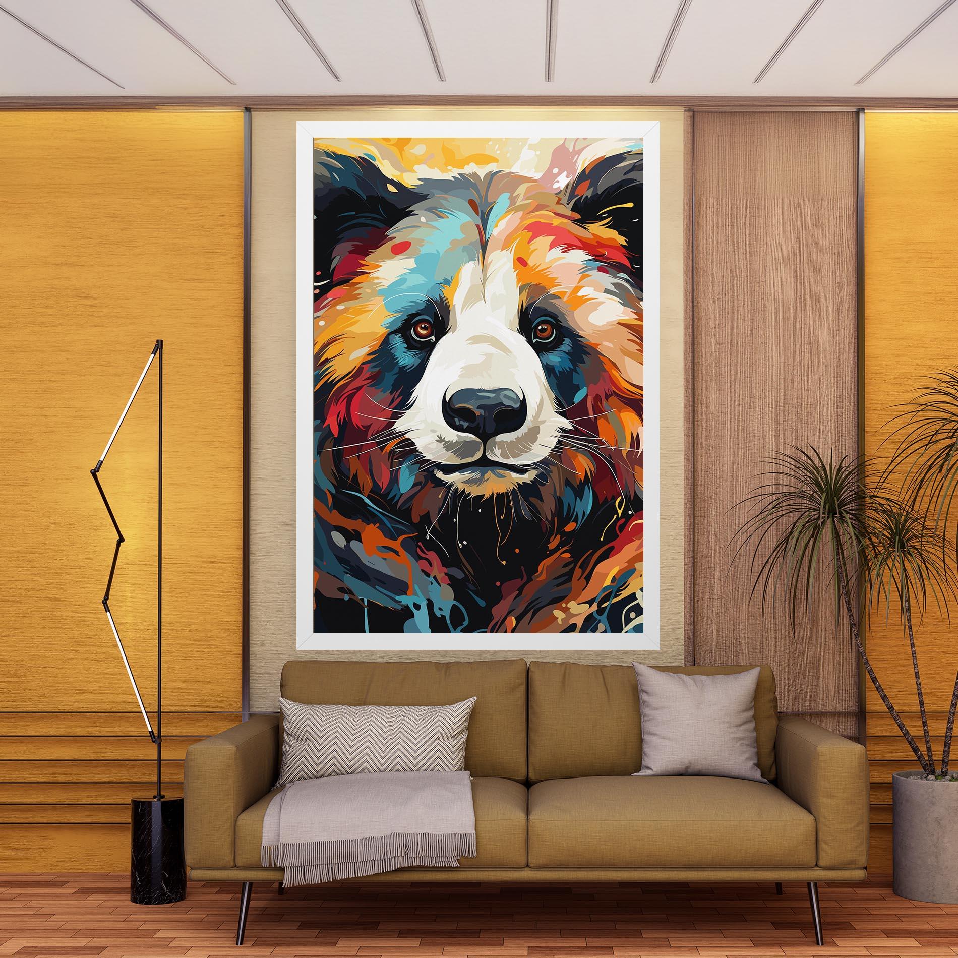 Leinwandbild Cream Color Bear mockup 9