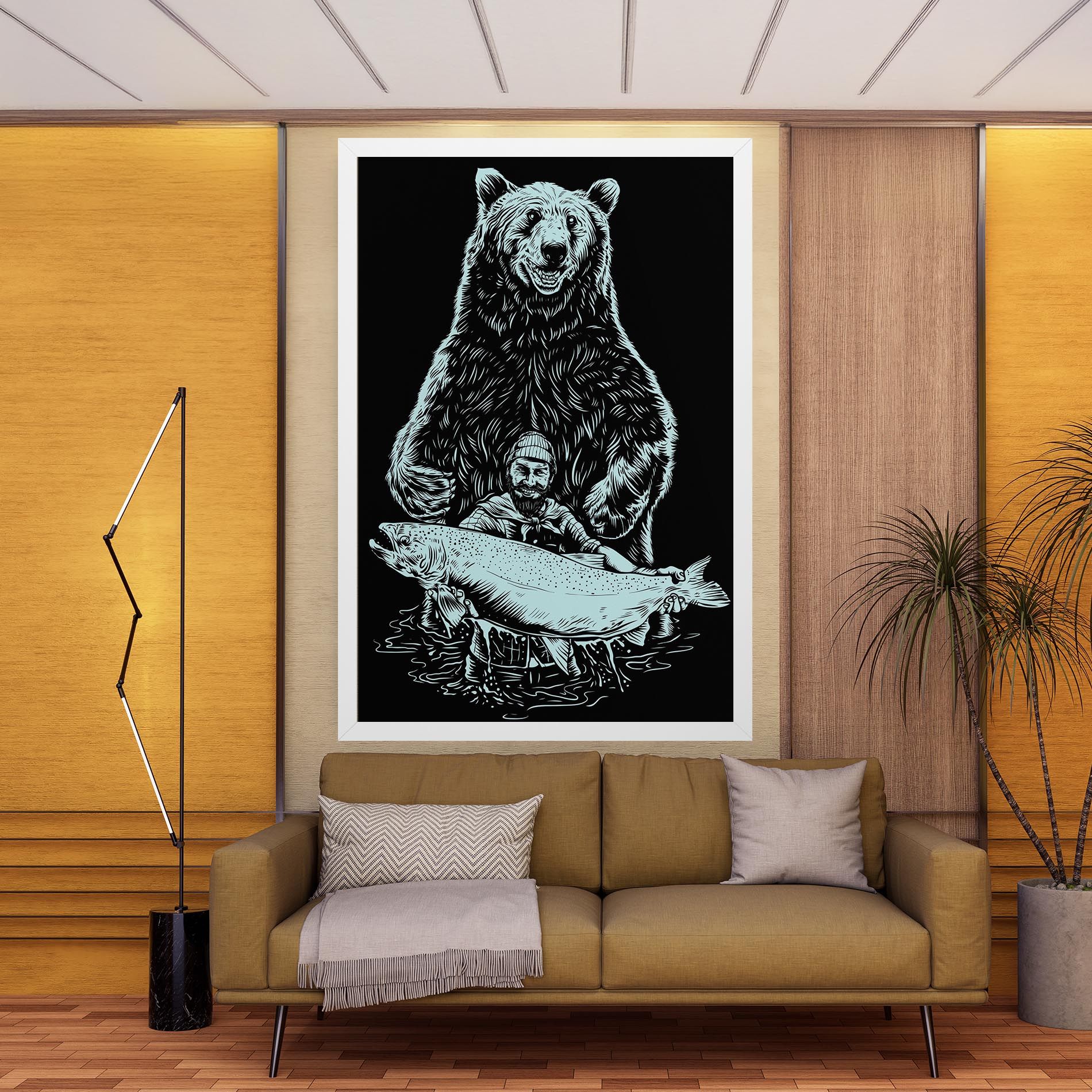 Fishing Bear mockup 9