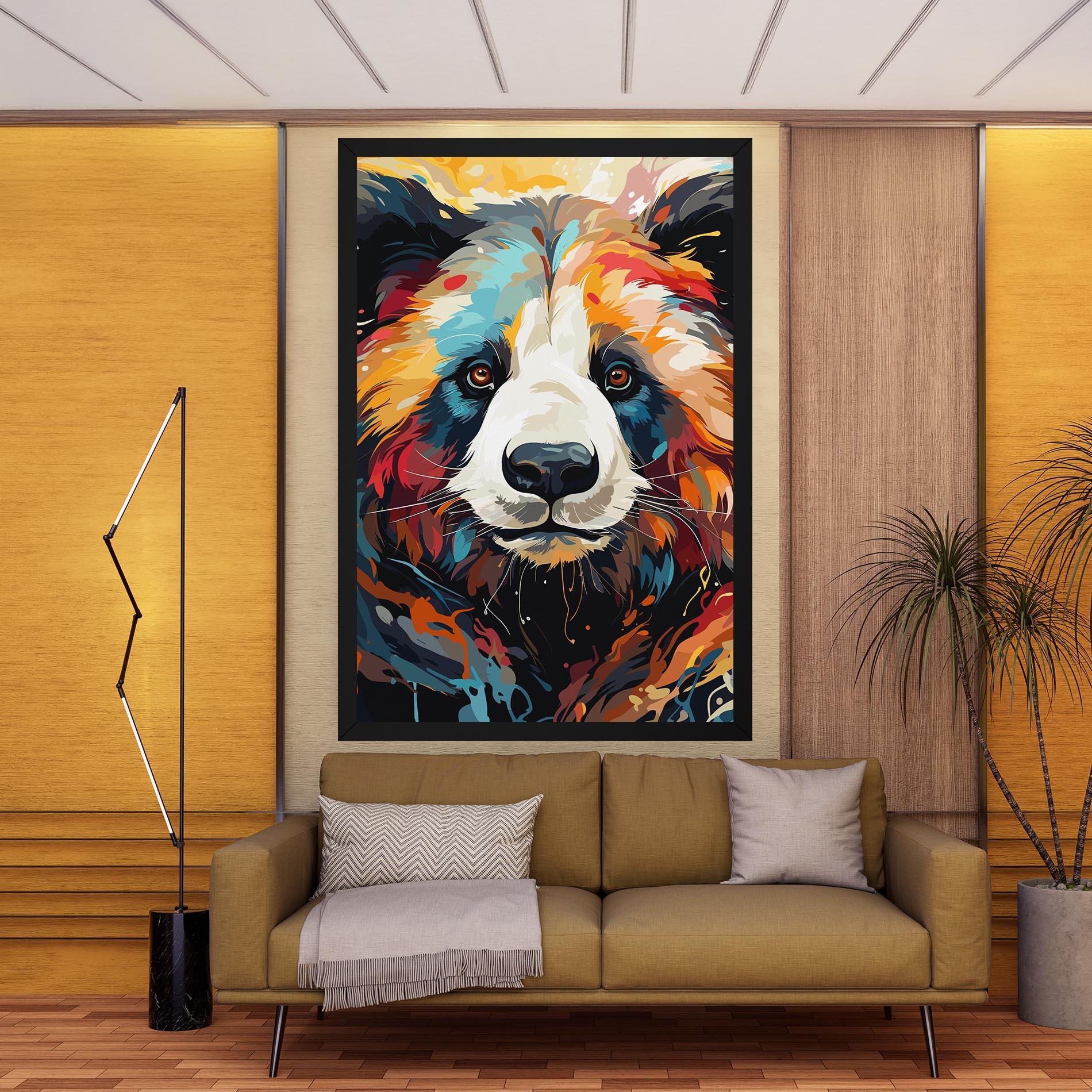 Leinwandbild Cream Color Bear mockup 9