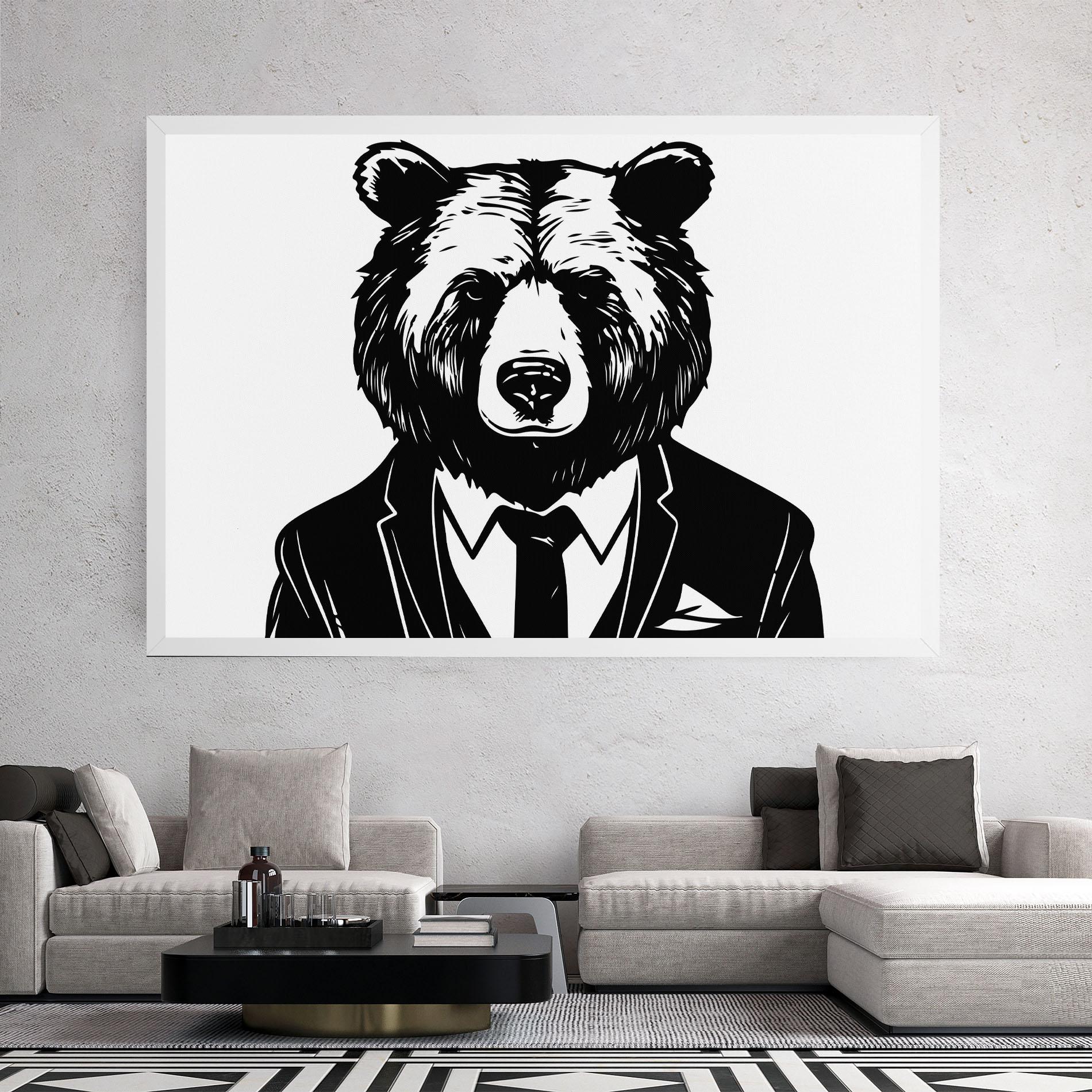 Leinwandbild Business Bear mockup 2