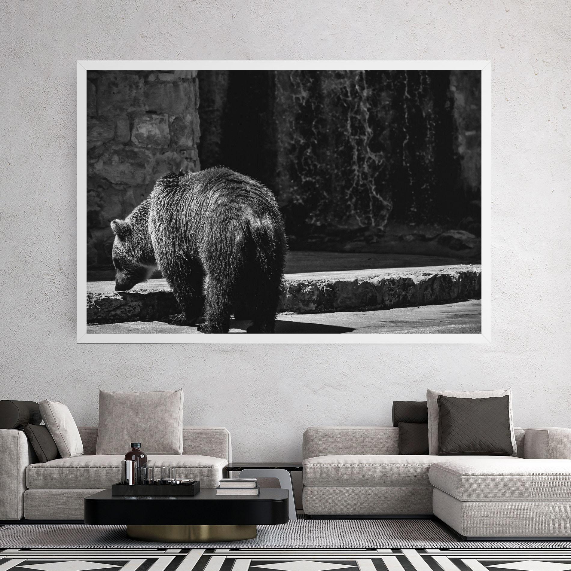Leinwandbild Grey Bear mockup 2