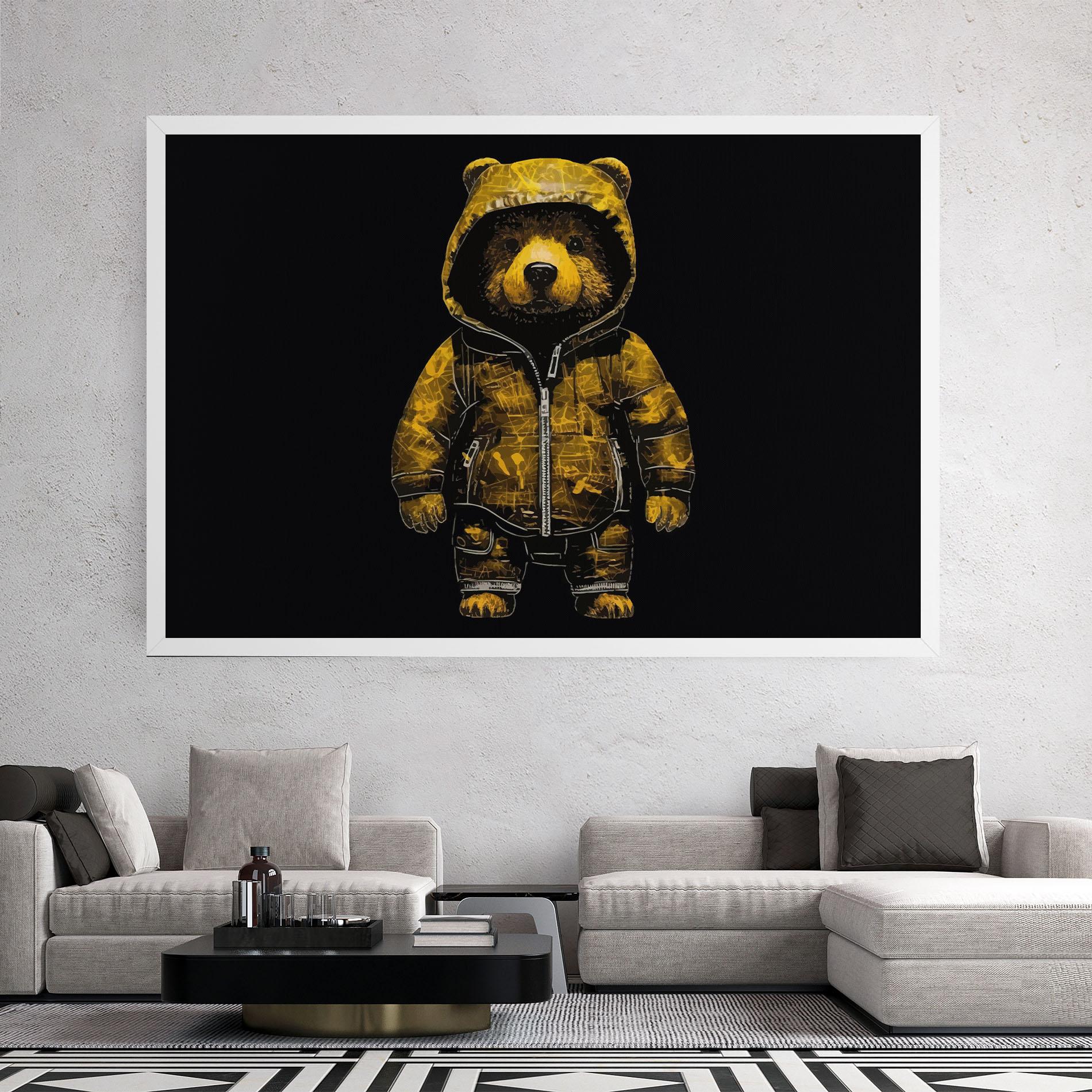 Leinwandbild Yellow Bear mockup 2