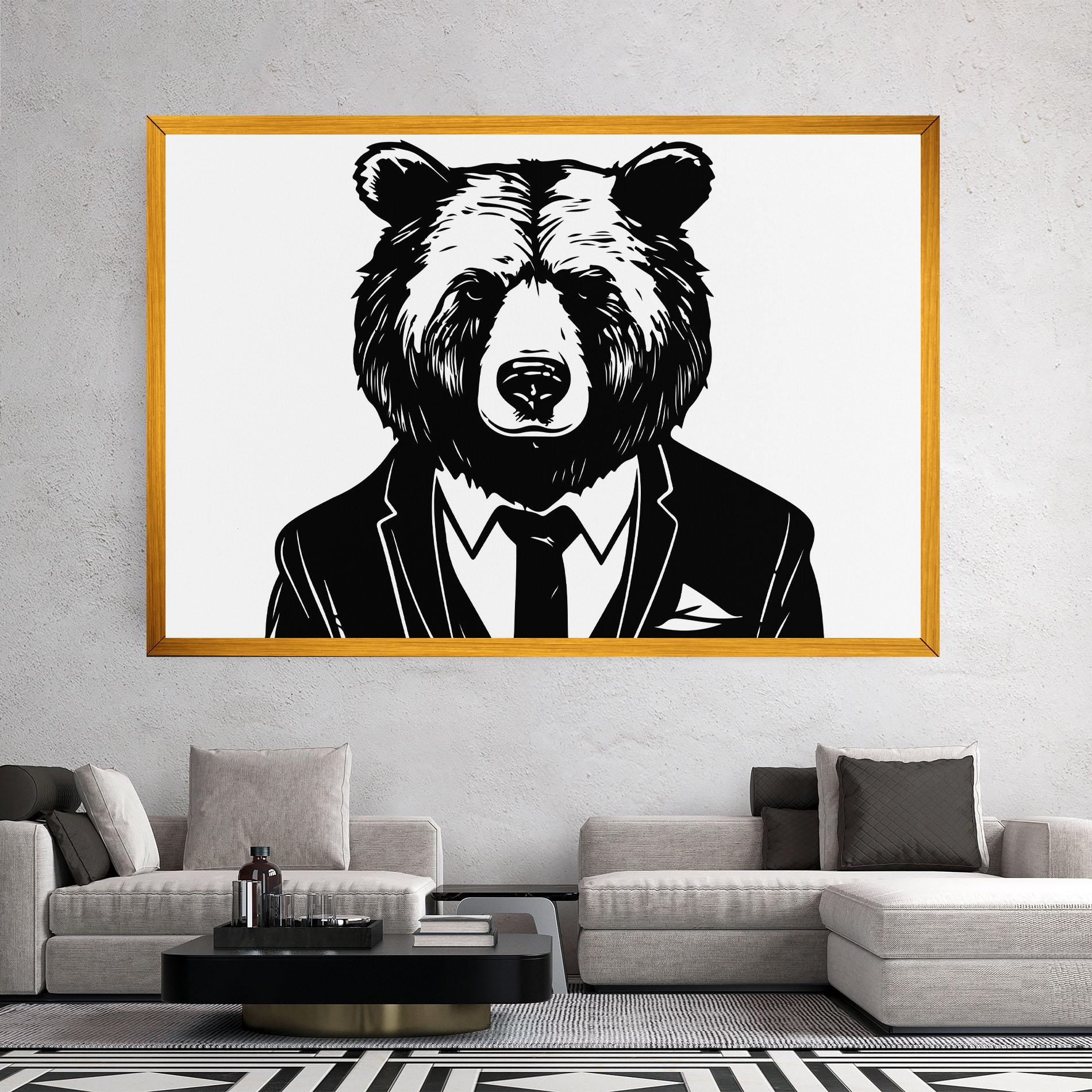 Leinwandbild Business Bear mockup 2