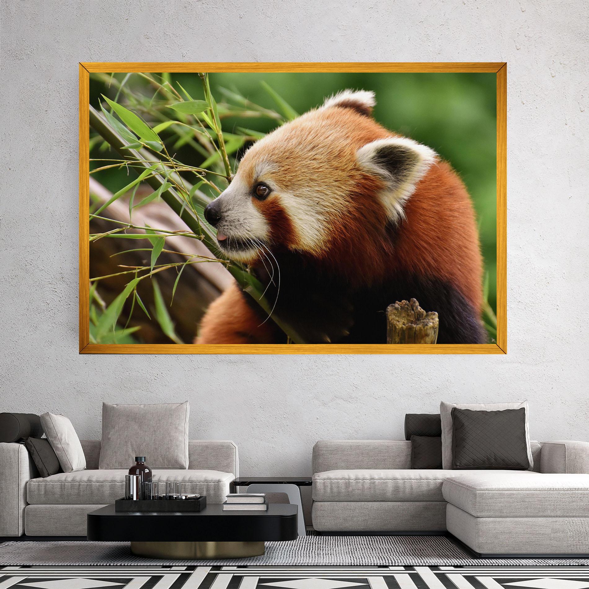 Leinwandbild Cute Red Panda mockup 2