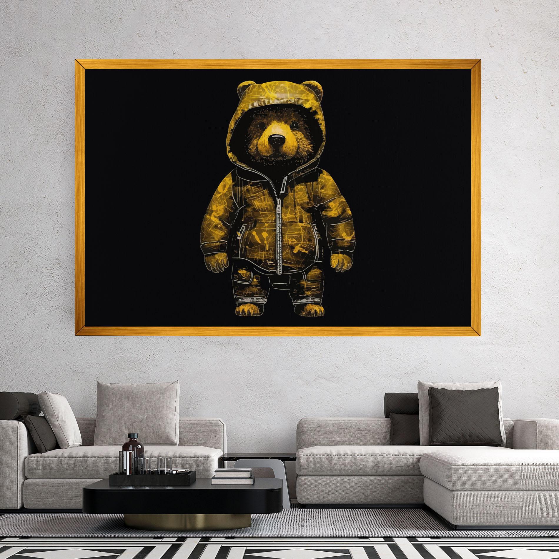 Leinwandbild Yellow Bear mockup 2