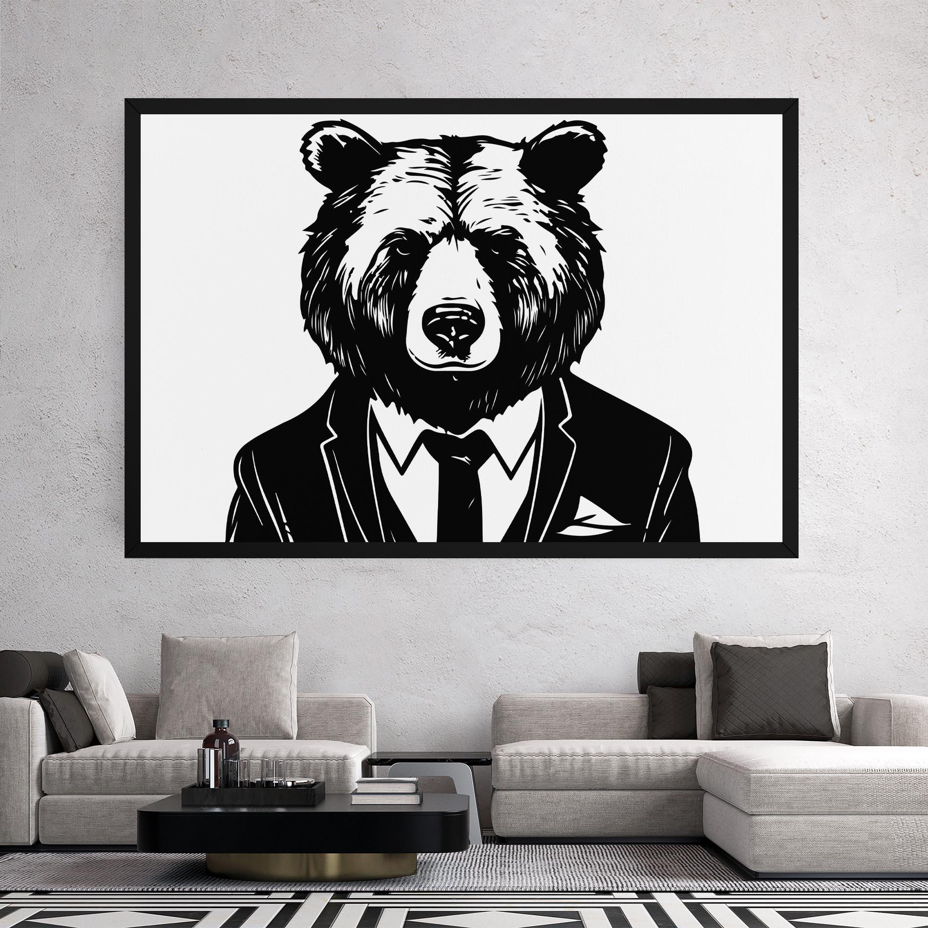 Leinwandbild Business Bear mockup 2