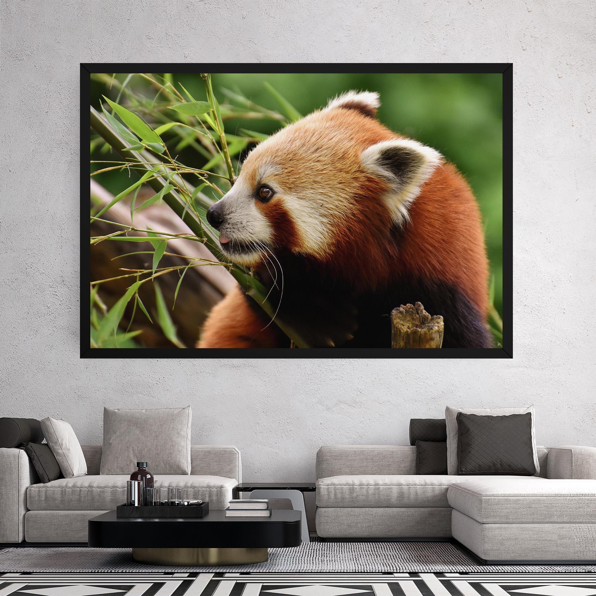 Leinwandbild Cute Red Panda mockup 2
