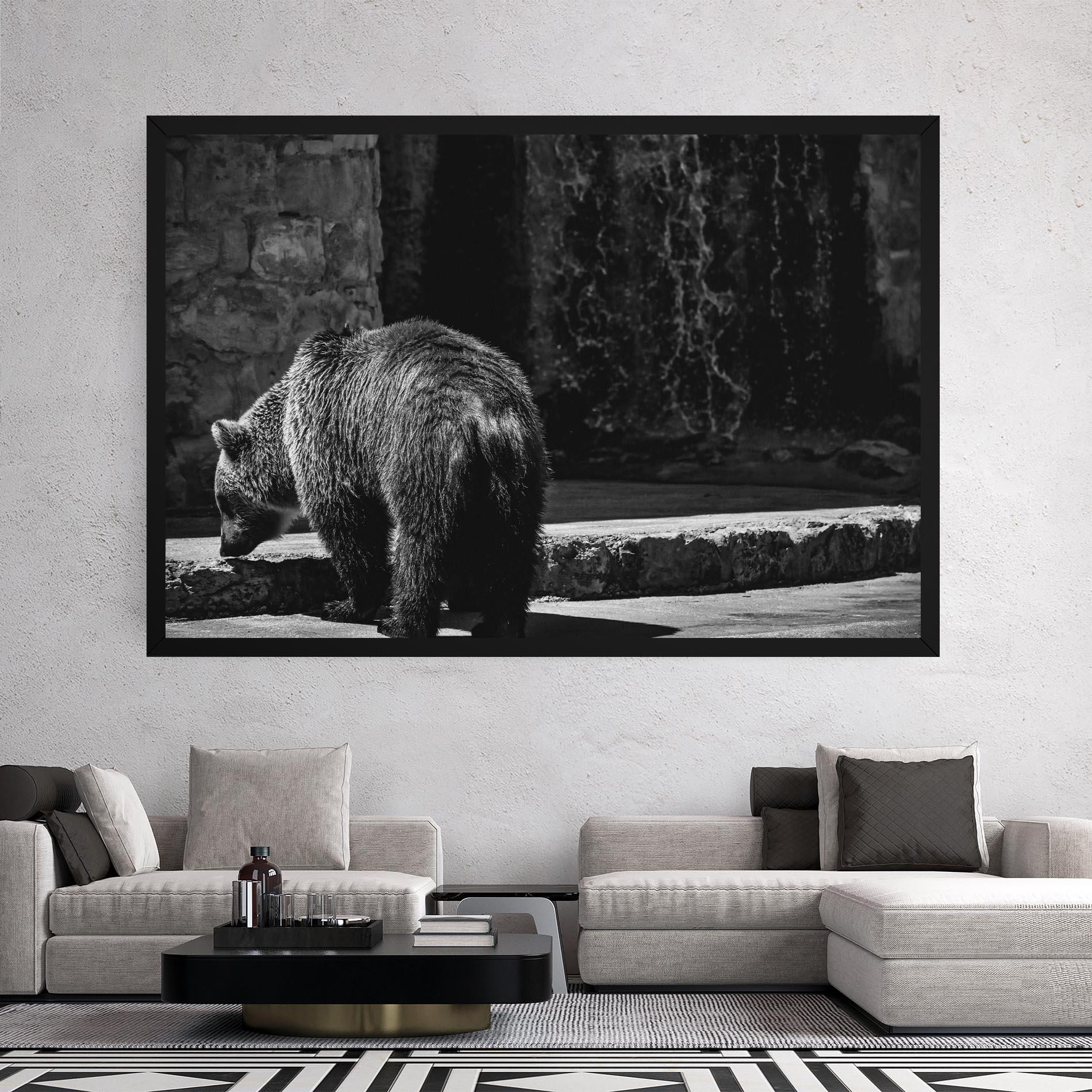 Leinwandbild Grey Bear mockup 2