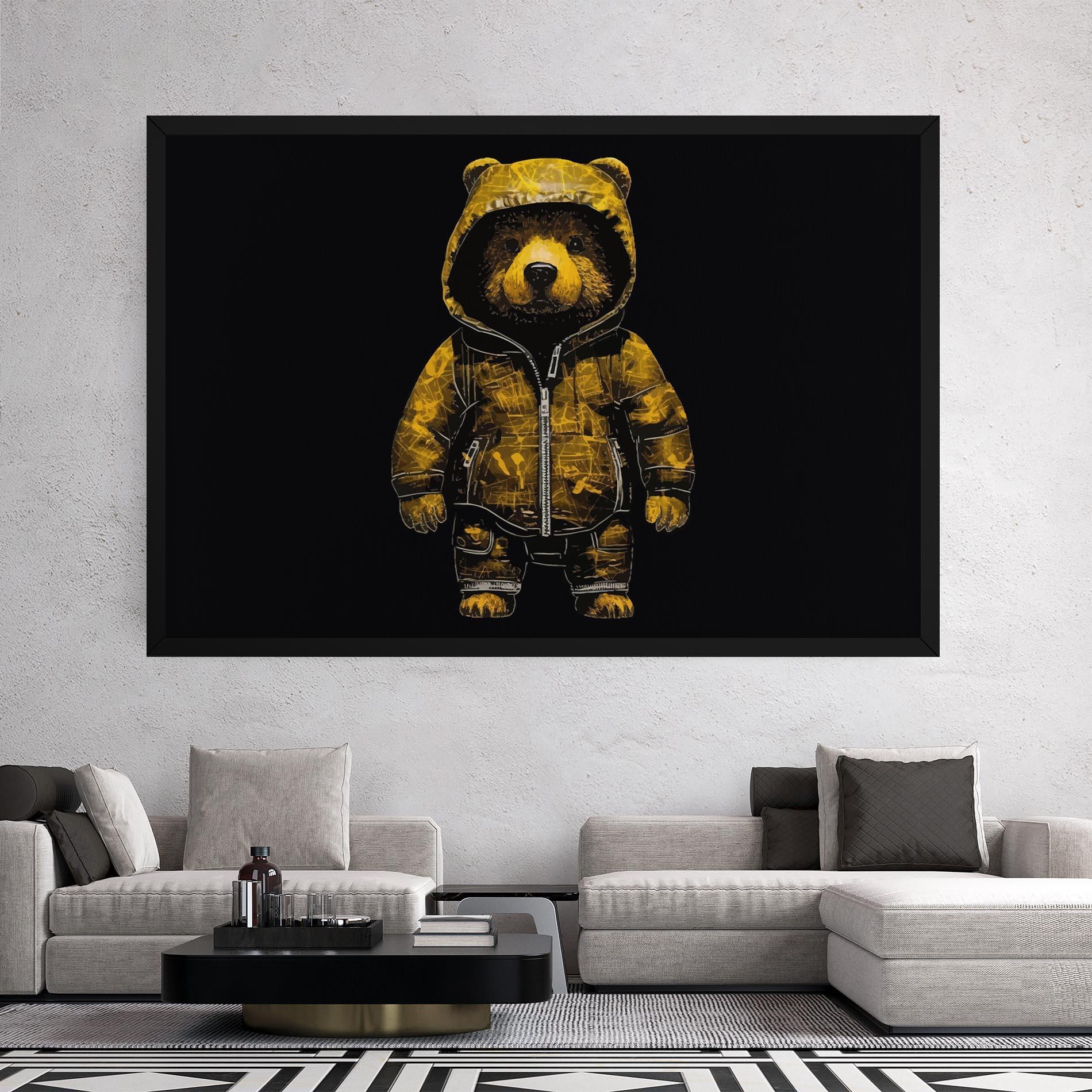 Leinwandbild Yellow Bear mockup 2