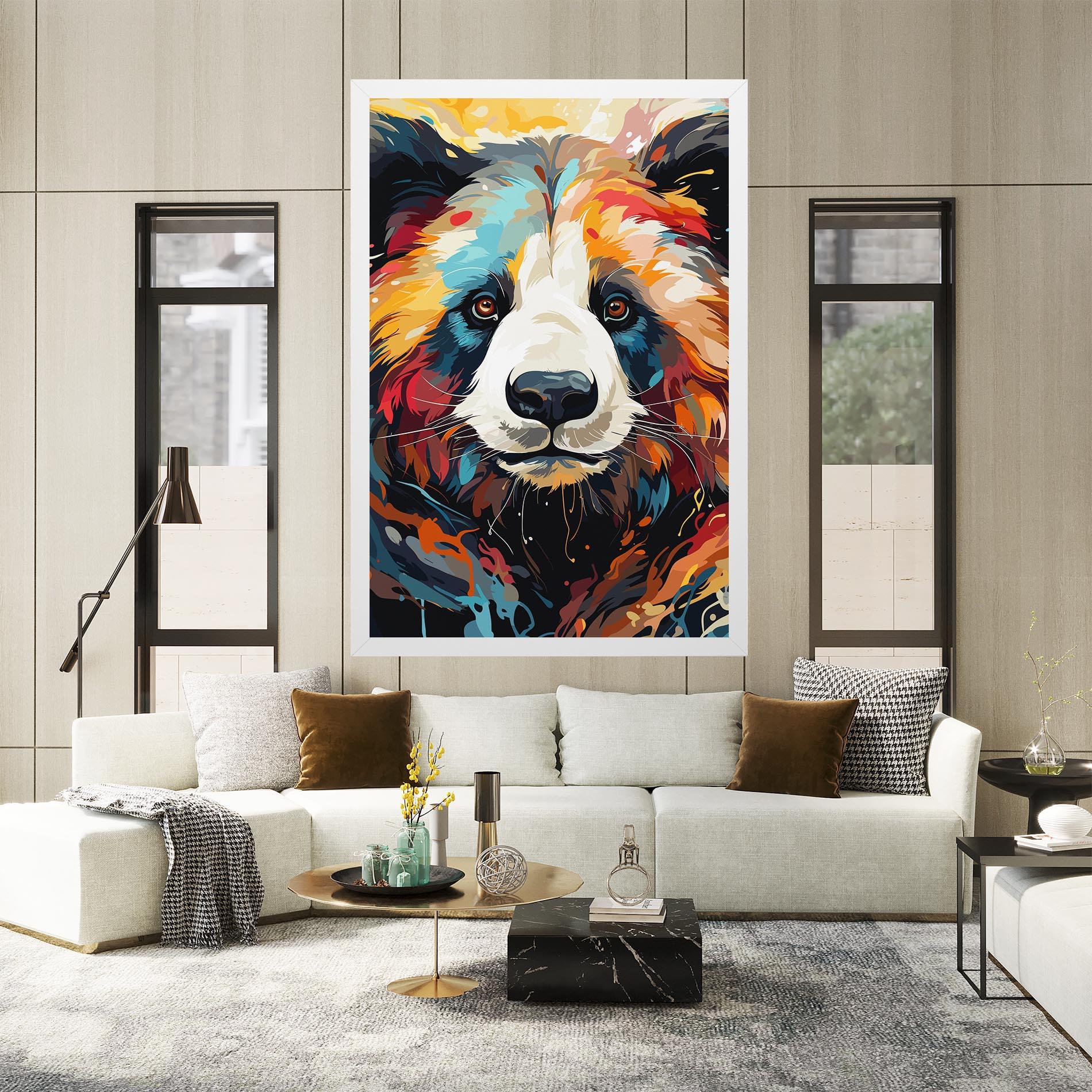 Leinwandbild Cream Color Bear mockup 2