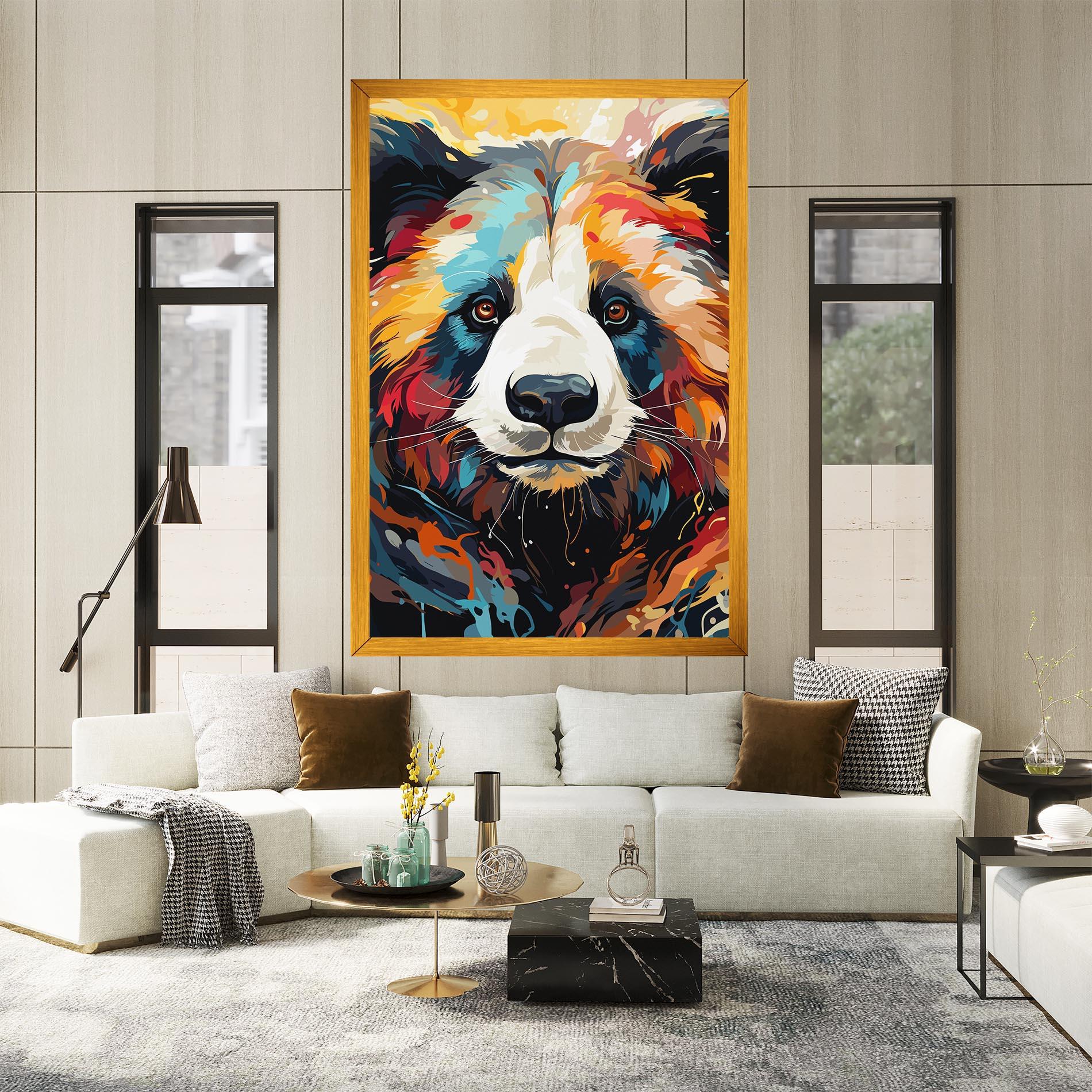 Leinwandbild Cream Color Bear mockup 2