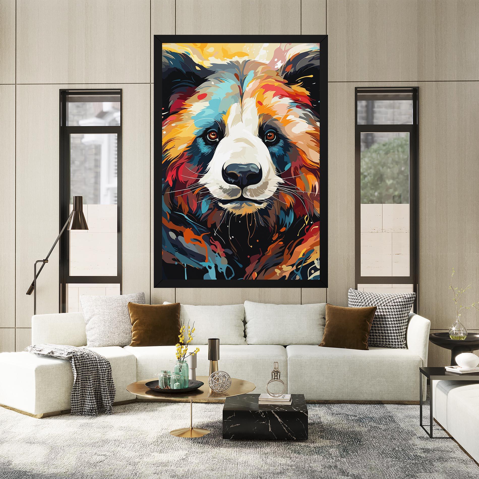 Leinwandbild Cream Color Bear mockup 2