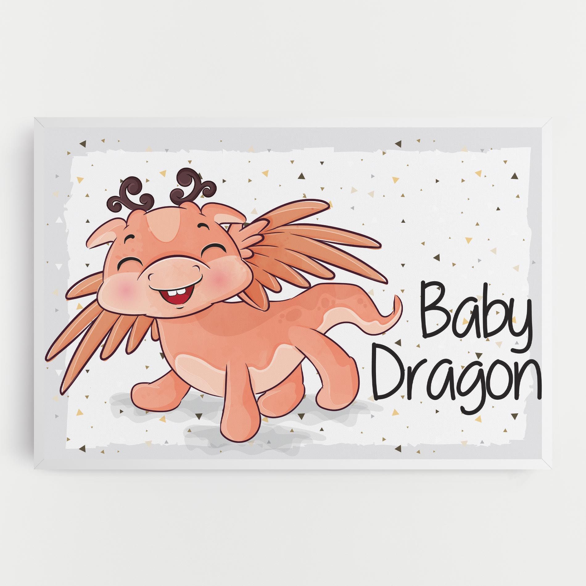 Baby Cute Dragon mockup 0