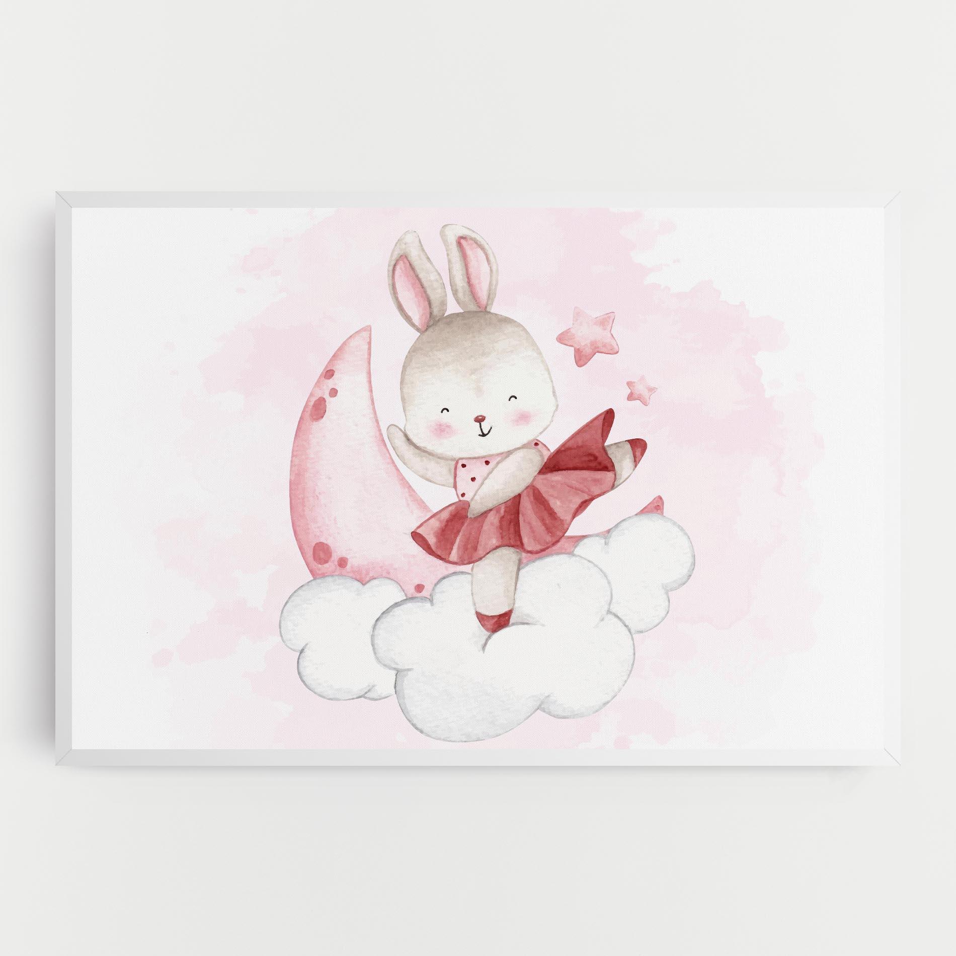 Leinwandbild Ballerina Rabbit mockup 0