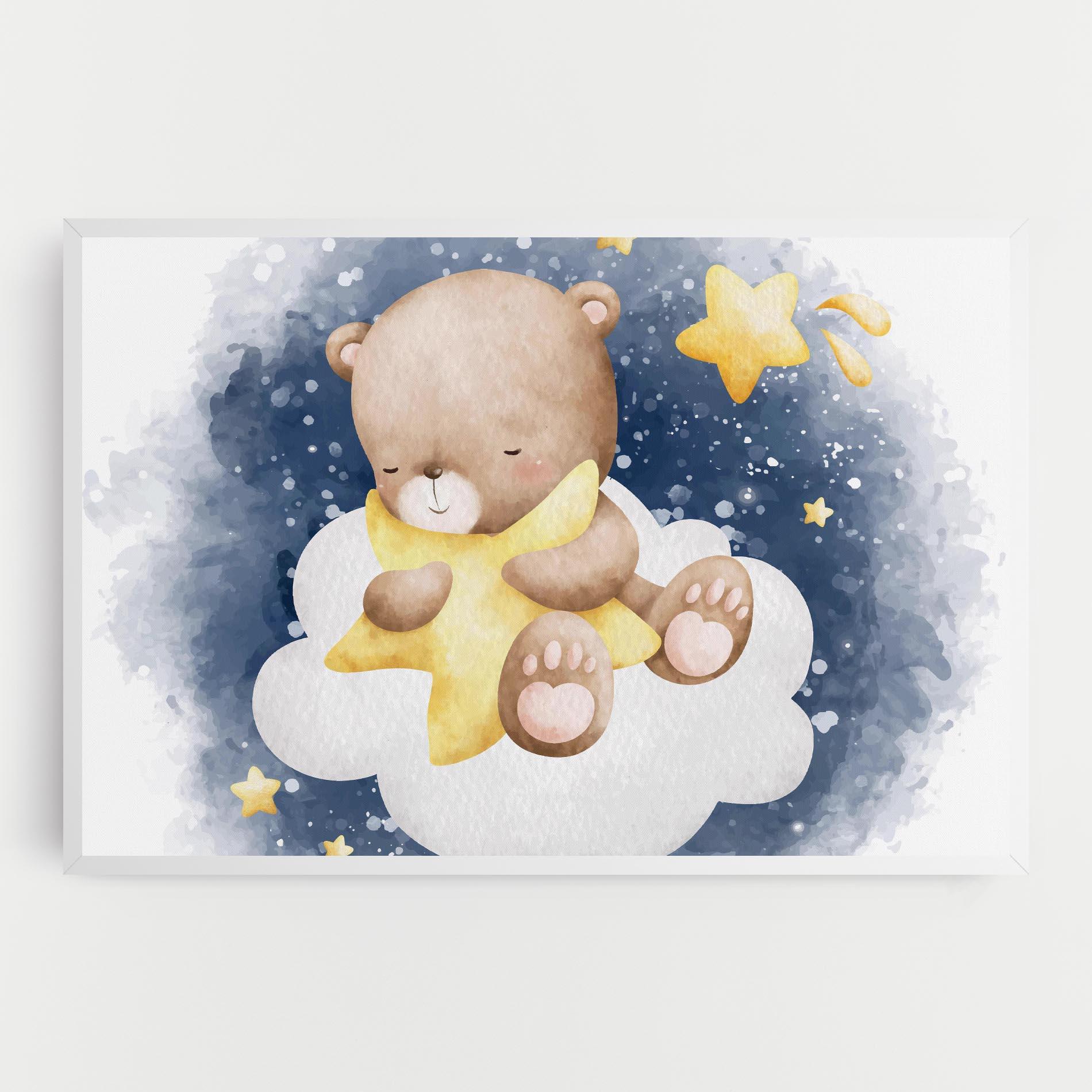 Leinwandbild Bear Cloud Star mockup 0