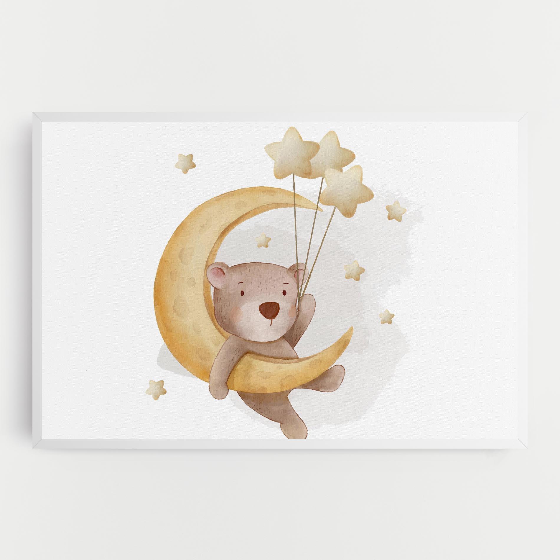 Leinwandbild Bear Moon mockup 0