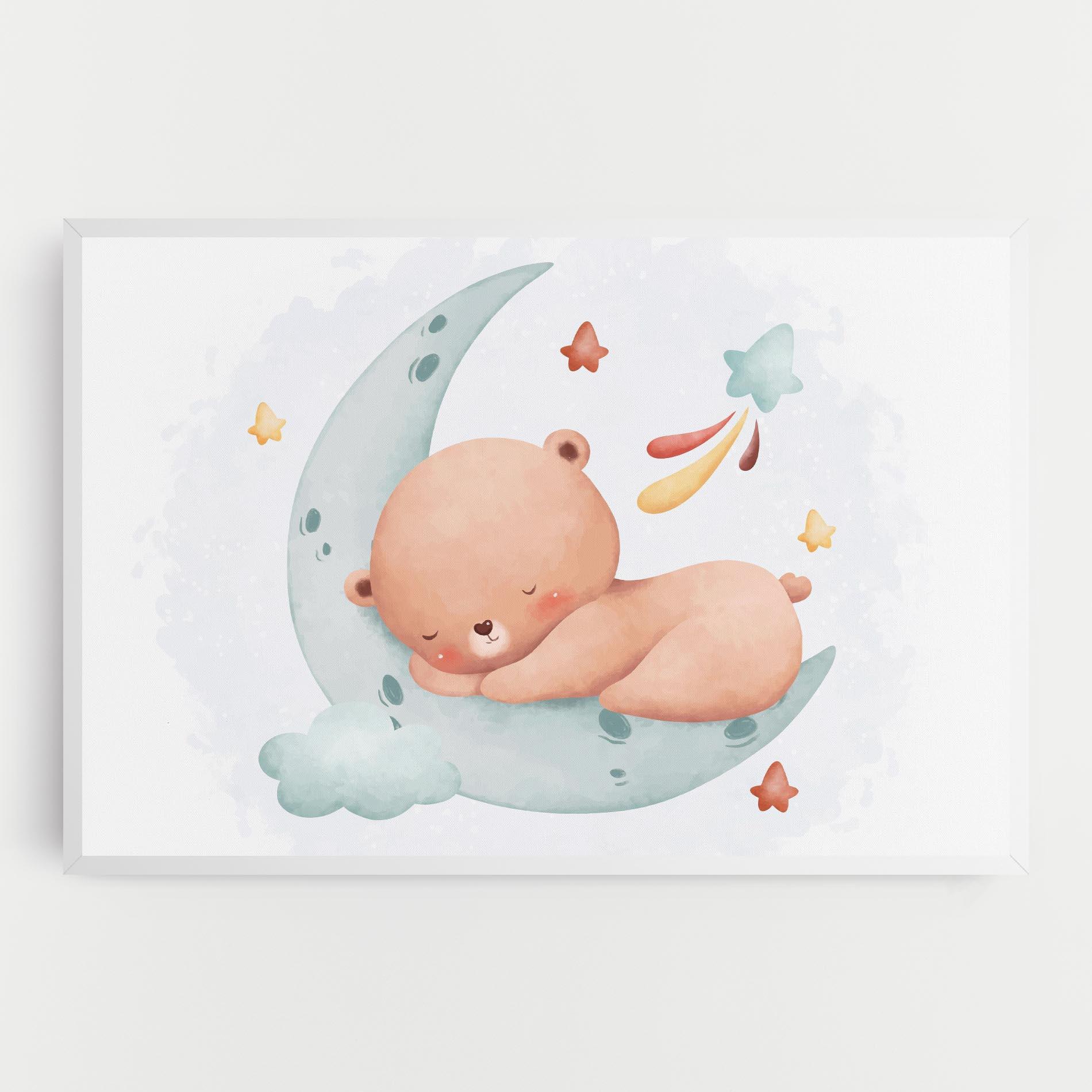 Leinwandbild Blue Moon Bear mockup 0