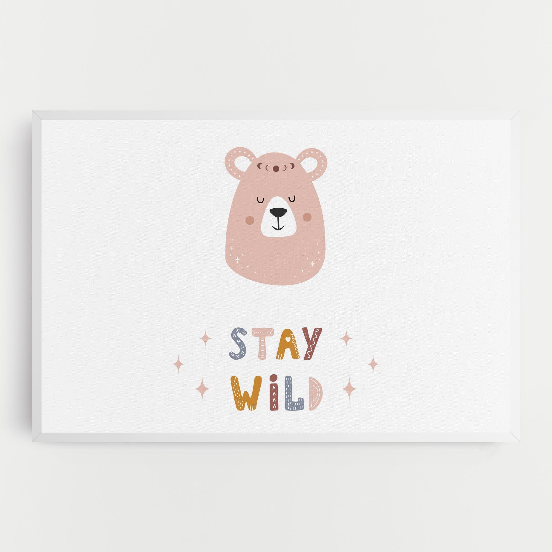 Leinwandbild Brave Bear mockup 0