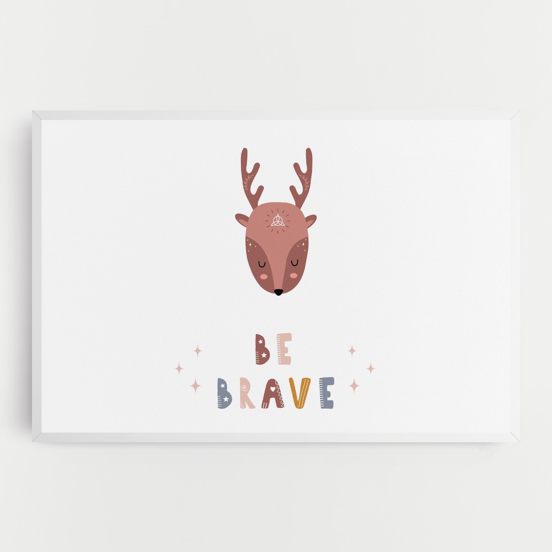 Leinwandbild Brave Deer mockup 0