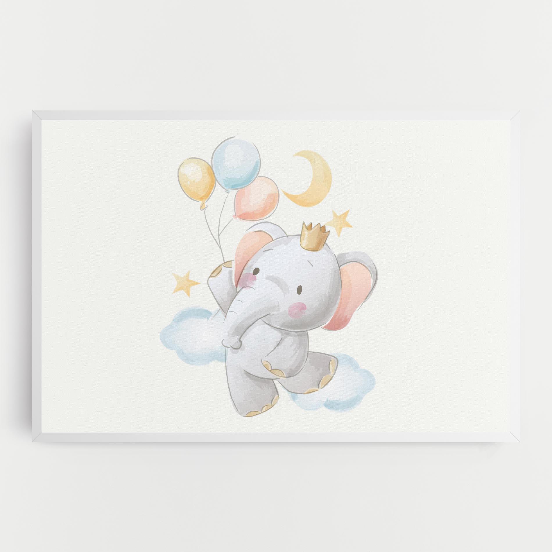 Leinwandbild Elephant Flying mockup 0
