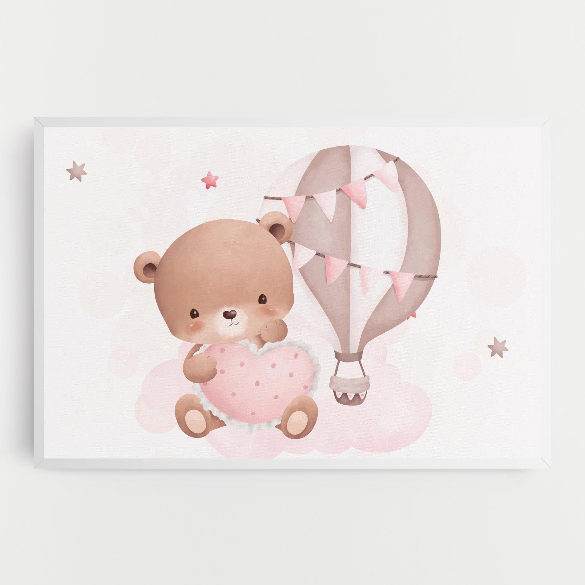 Pink Heart Bear mockup 0