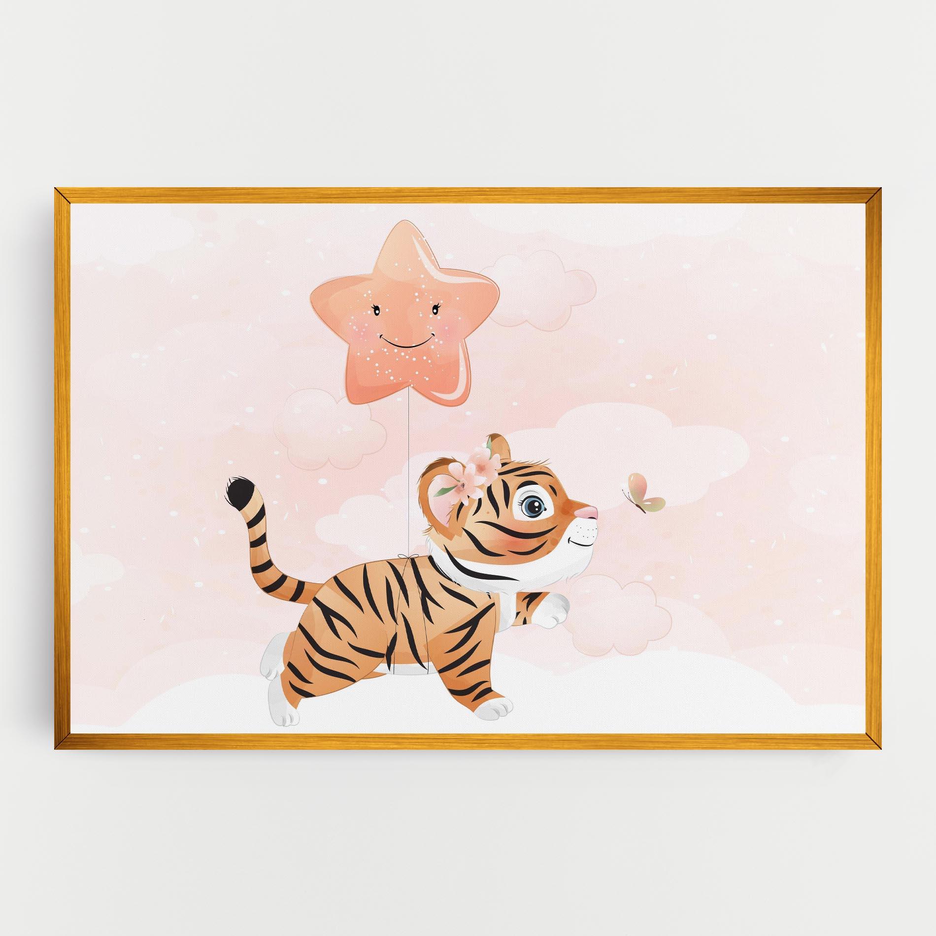 Leinwandbild Baby Tiger Art mockup 0