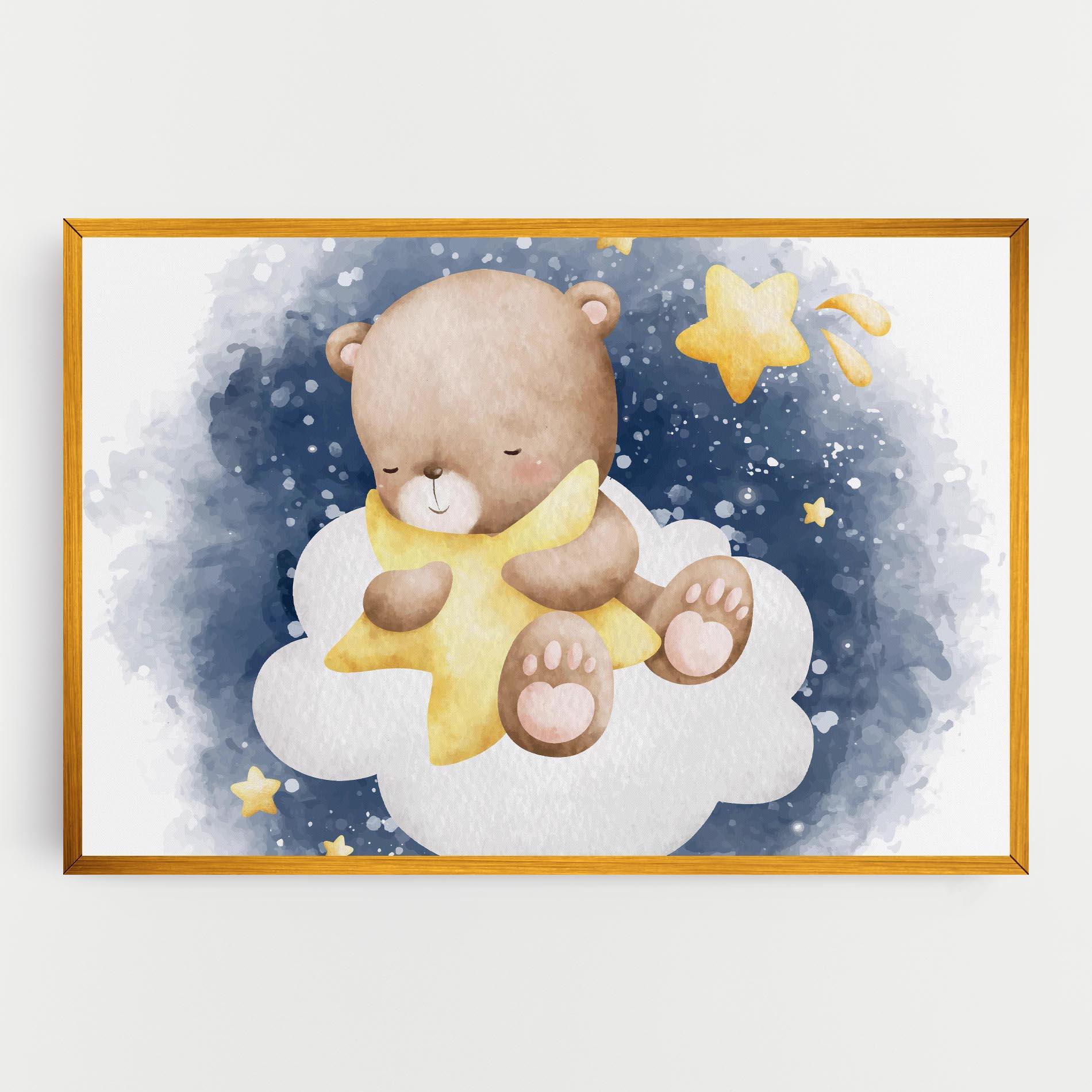 Leinwandbild Bear Cloud Star mockup 0