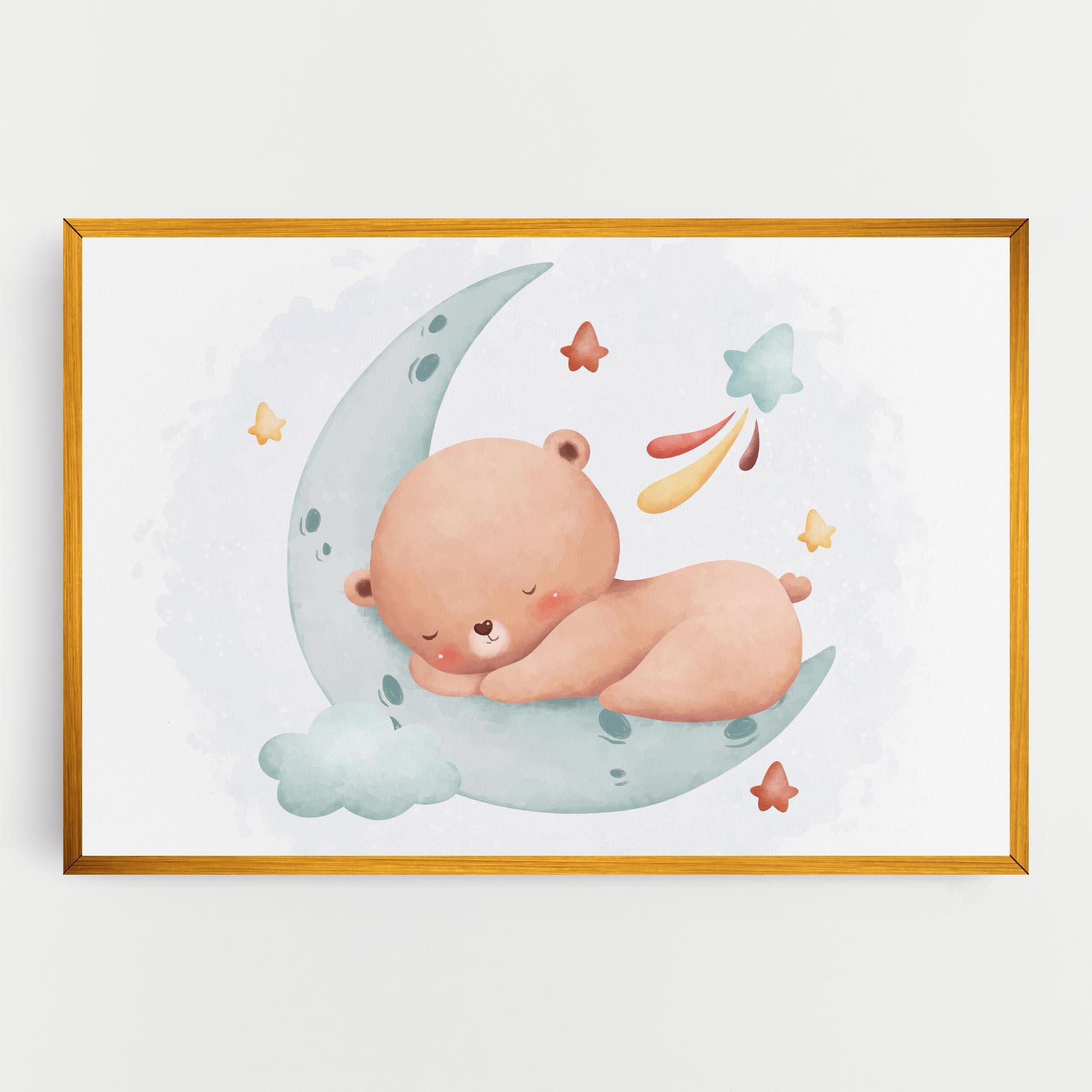 Leinwandbild Blue Moon Bear mockup 0