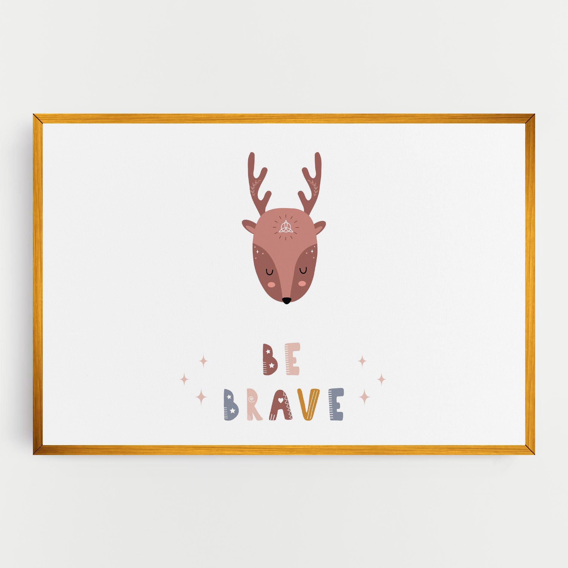 Leinwandbild Brave Deer mockup 0