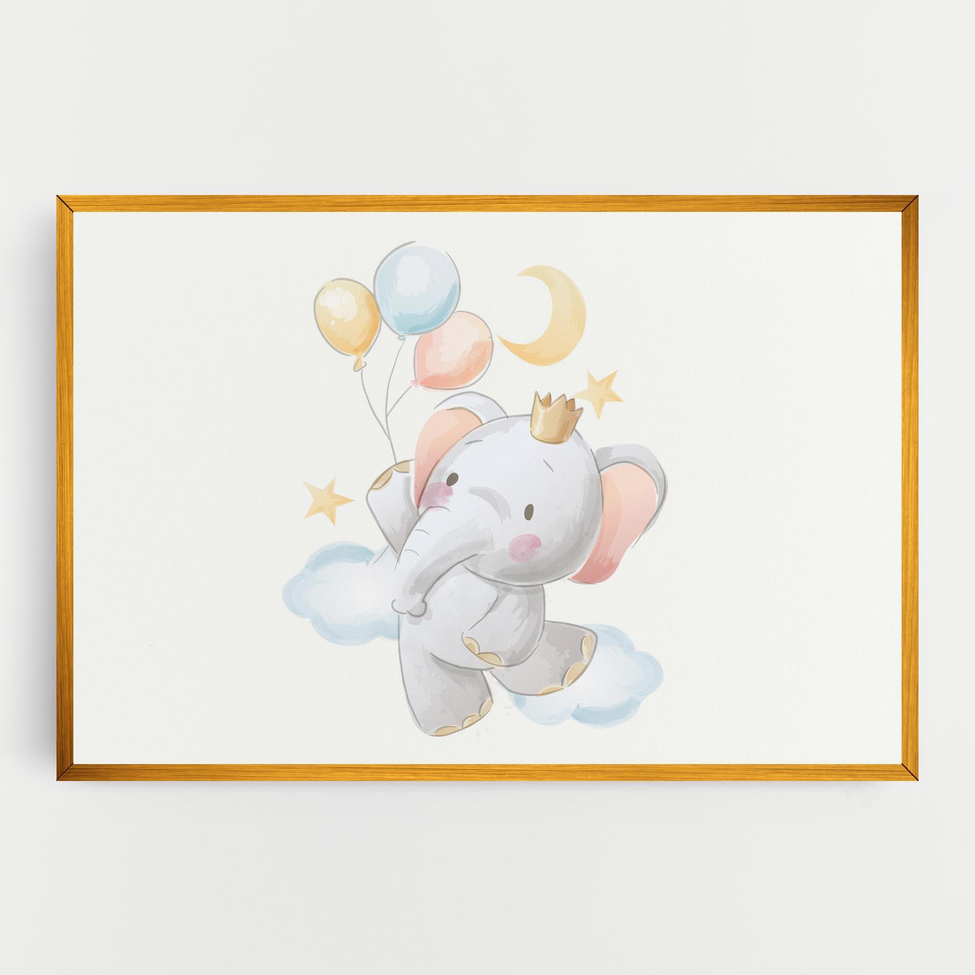 Leinwandbild Elephant Flying mockup 0