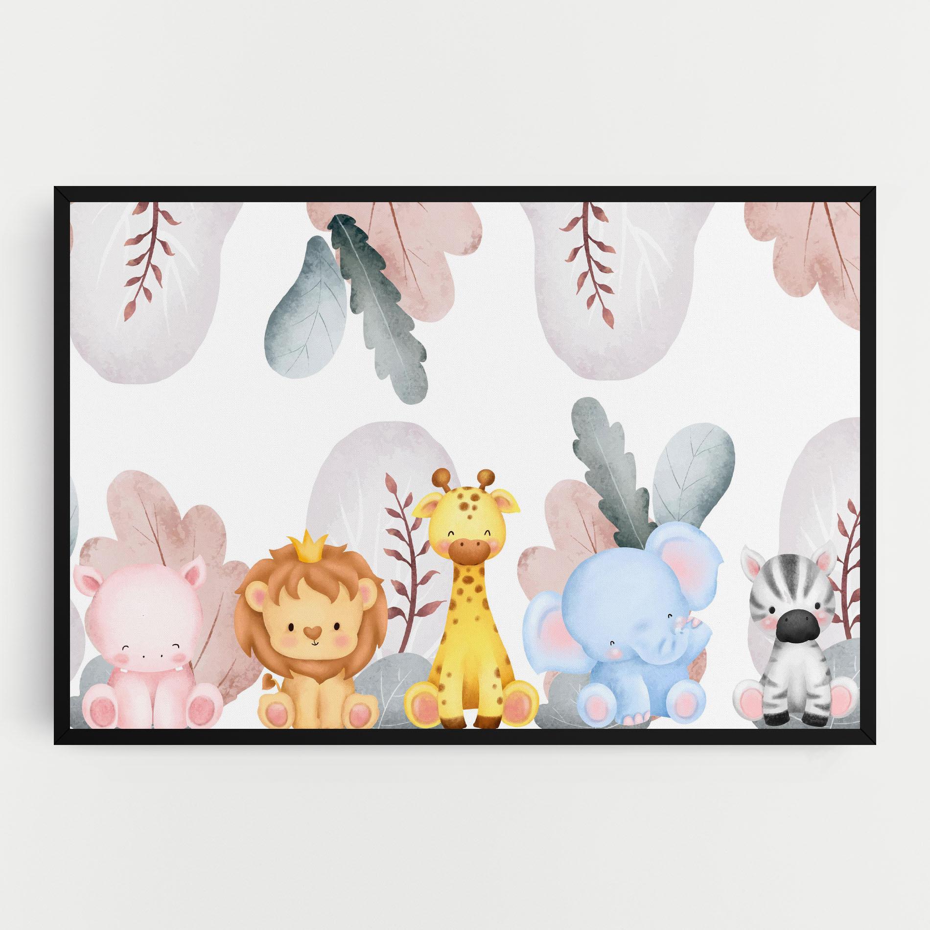 Leinwandbild Baby Animals mockup 0