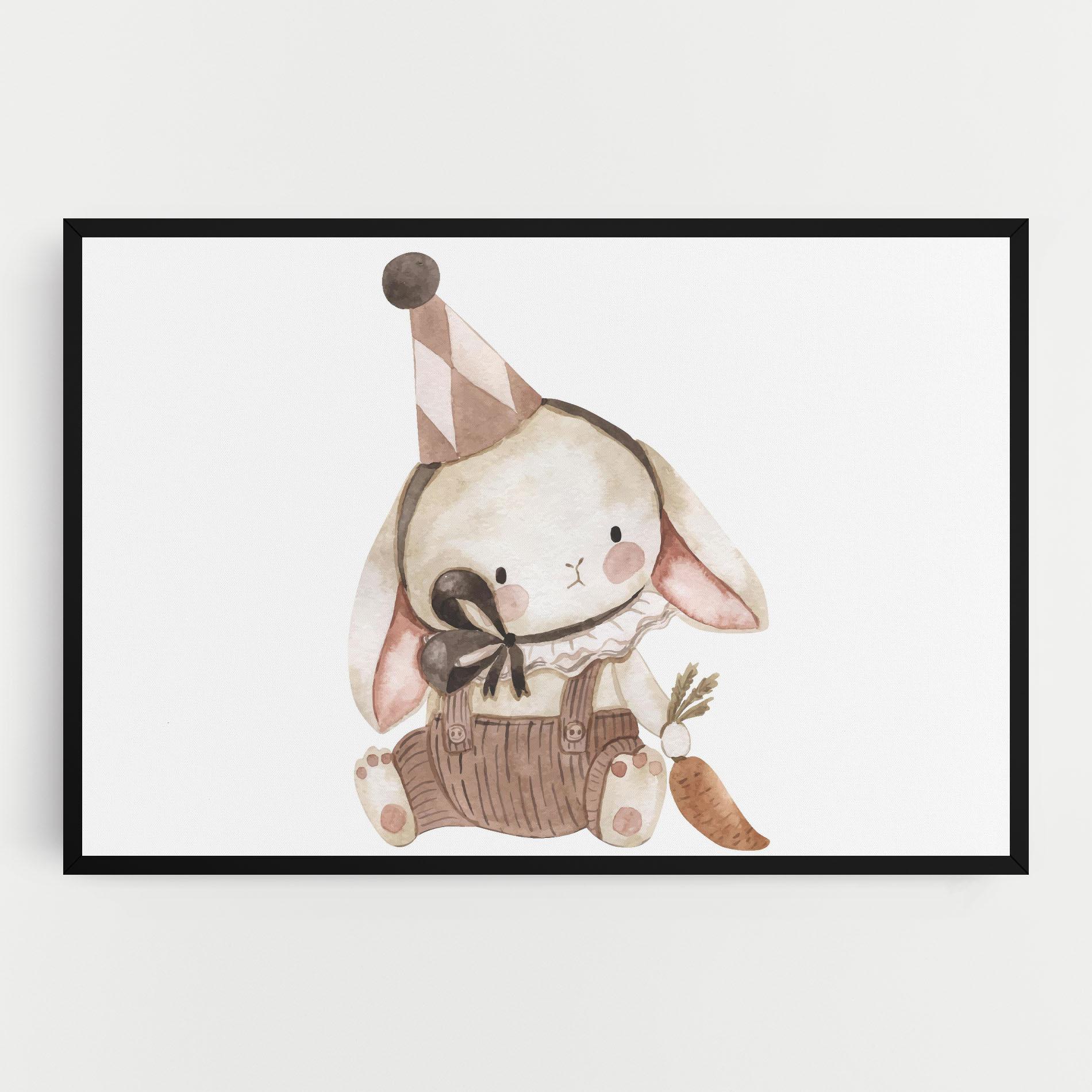 Leinwandbild Baby Brown Rabbit mockup 0