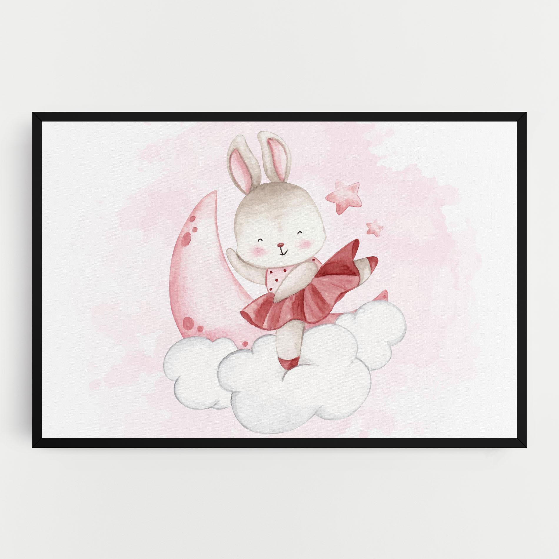 Leinwandbild Ballerina Rabbit mockup 0