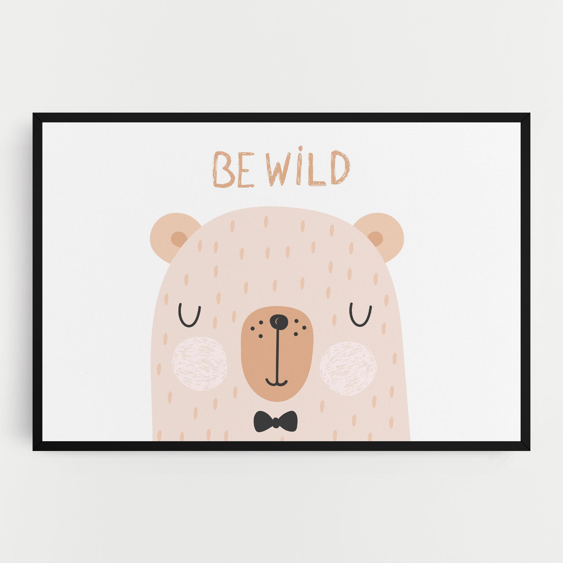 Leinwandbild Bear Be Wild mockup 0