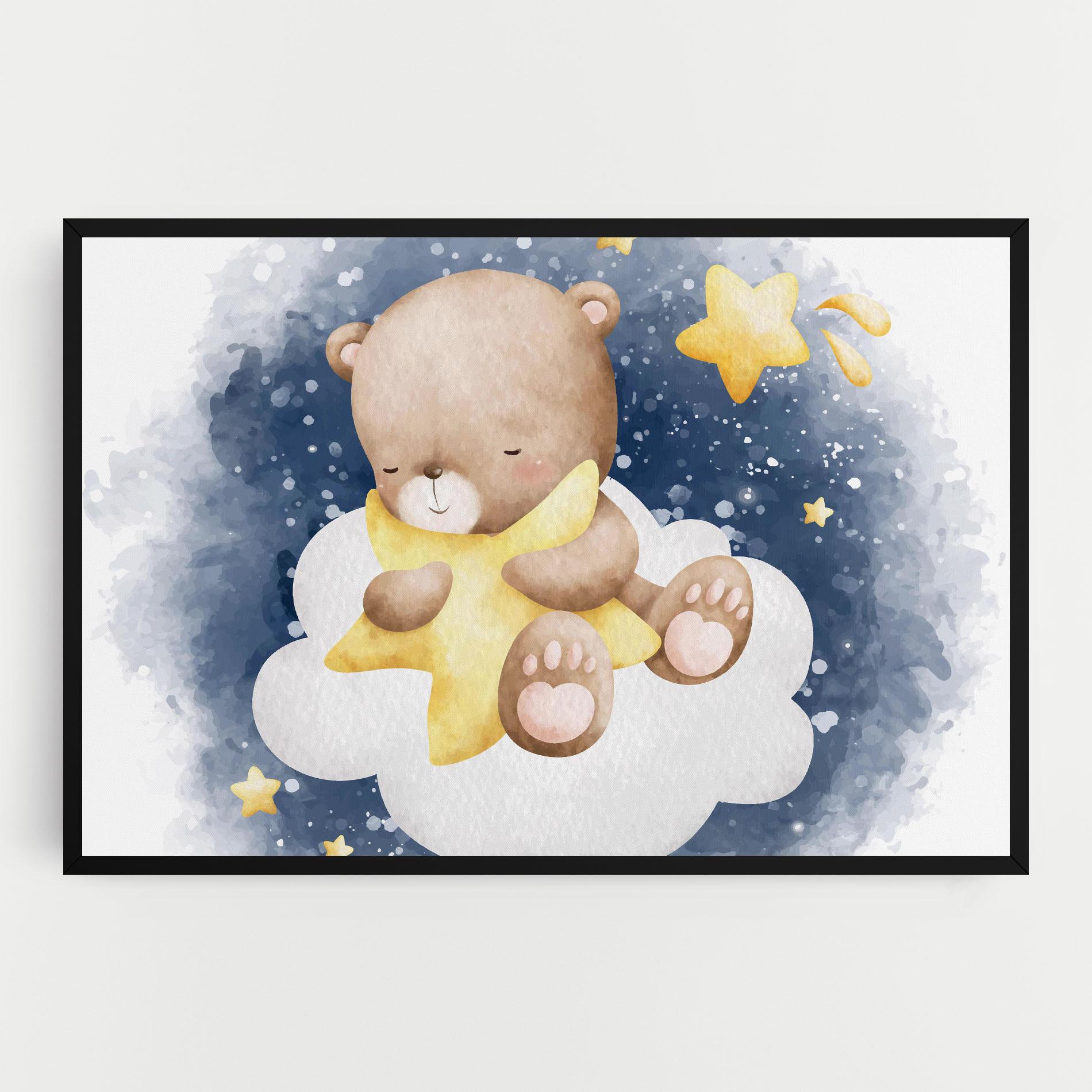 Leinwandbild Bear Cloud Star mockup 0