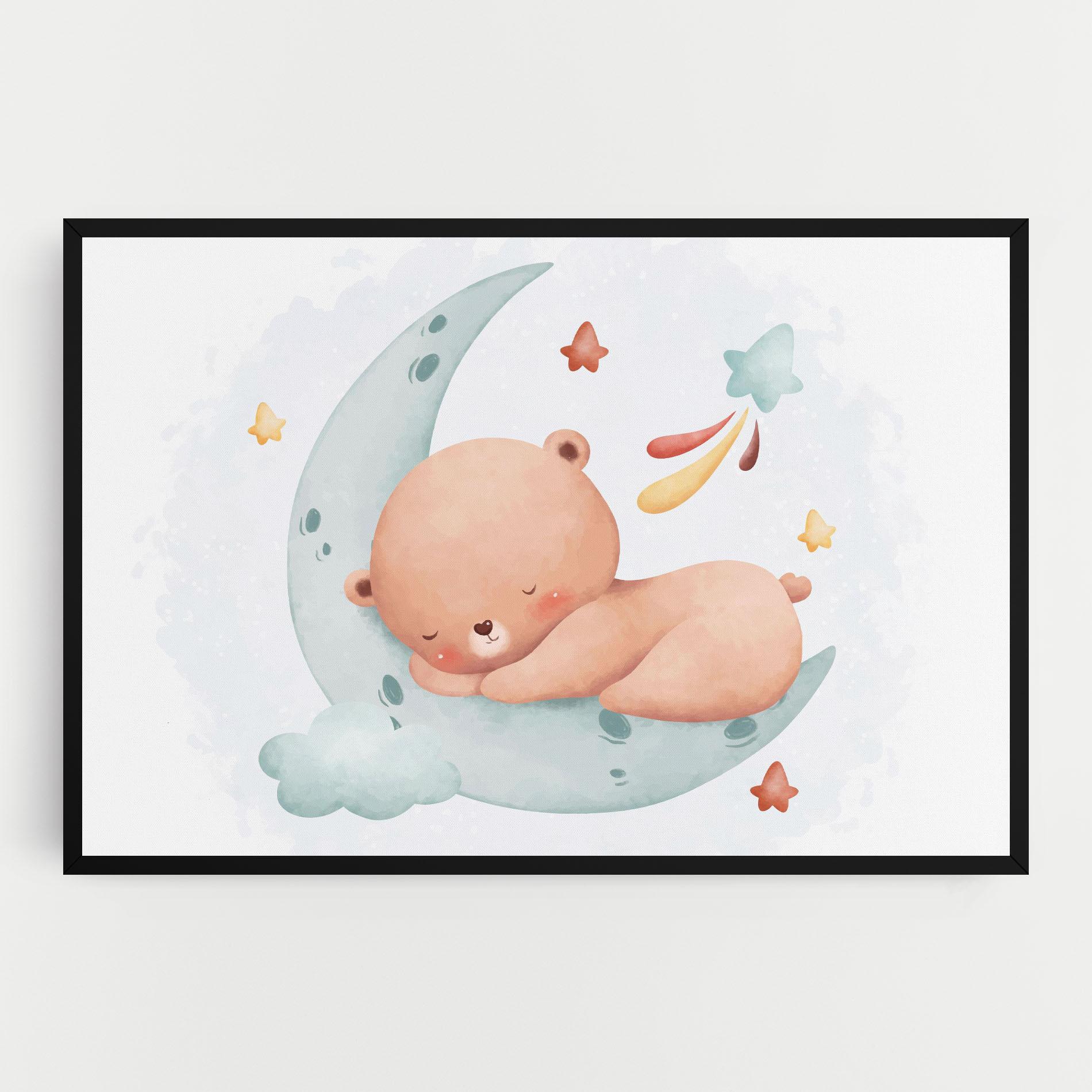 Leinwandbild Blue Moon Bear mockup 0