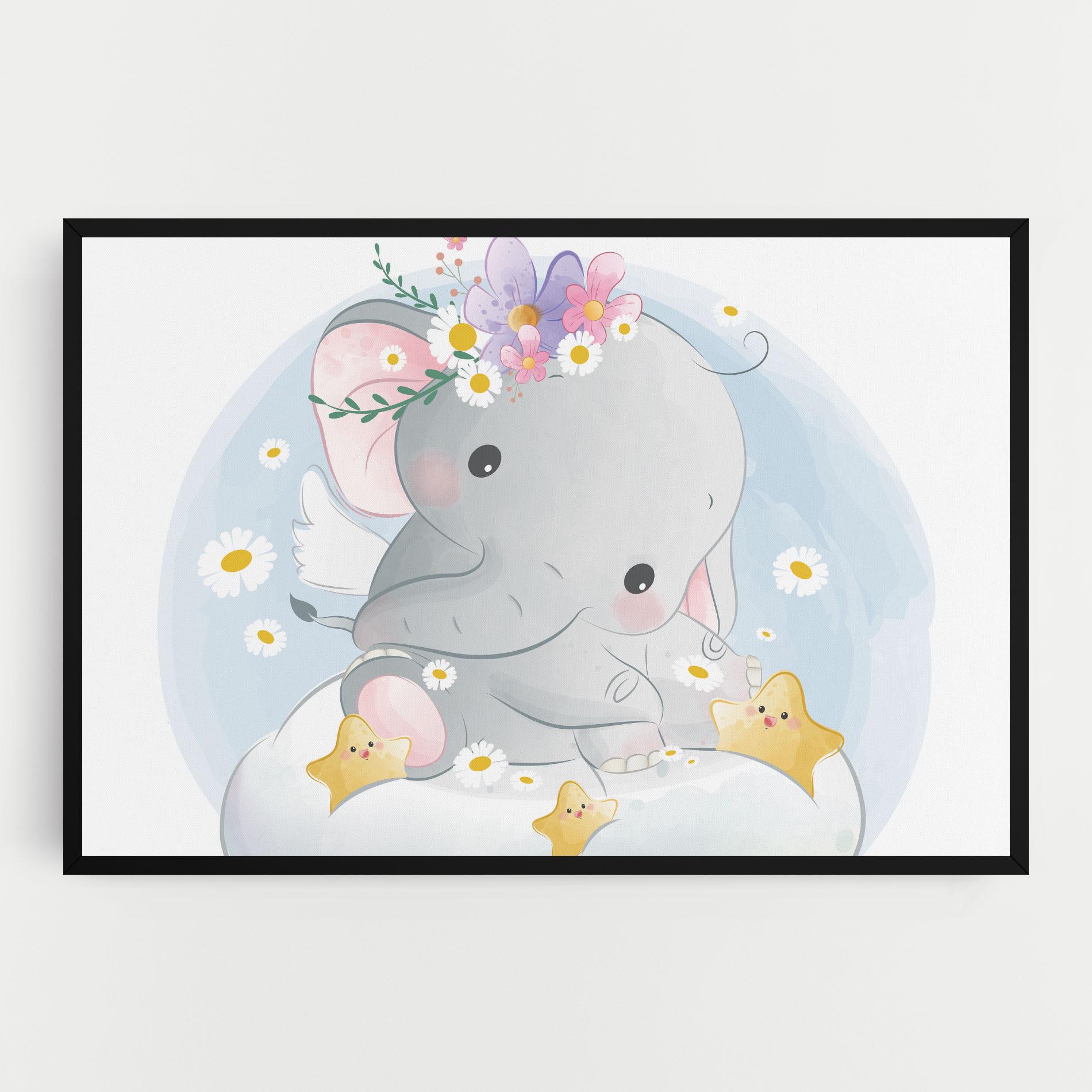 Leinwandbild Elephant Stars mockup 0