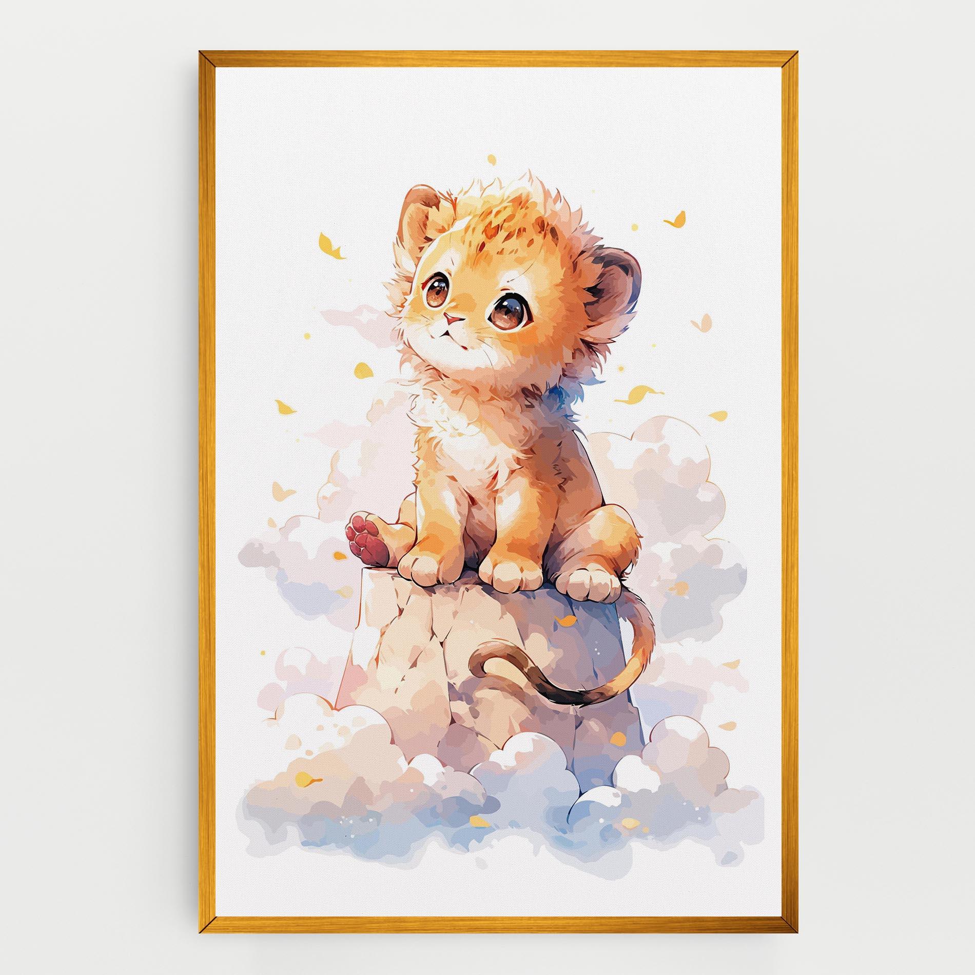 Leinwandbild Cute Cloud Lion mockup 0