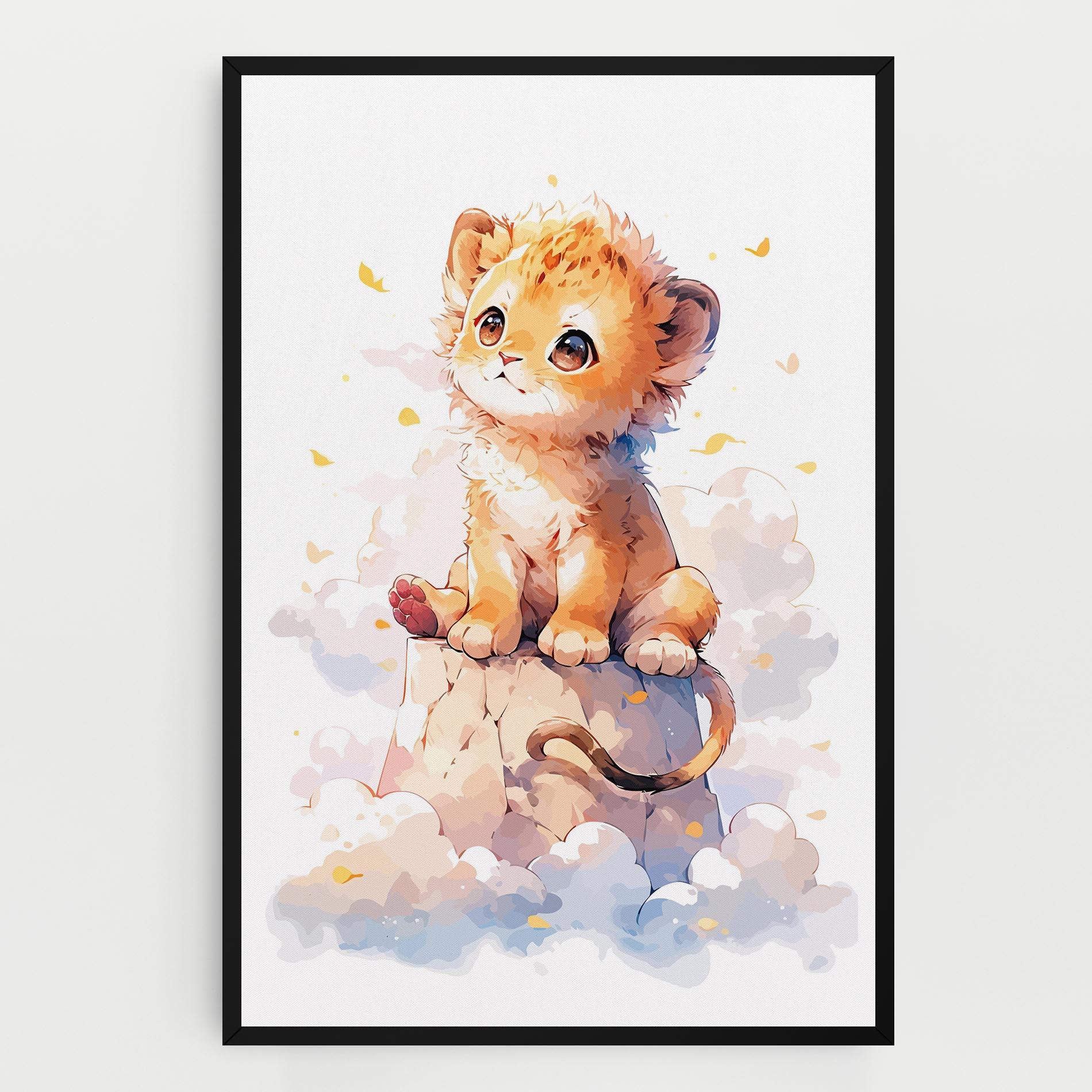 Leinwandbild Cute Cloud Lion mockup 0