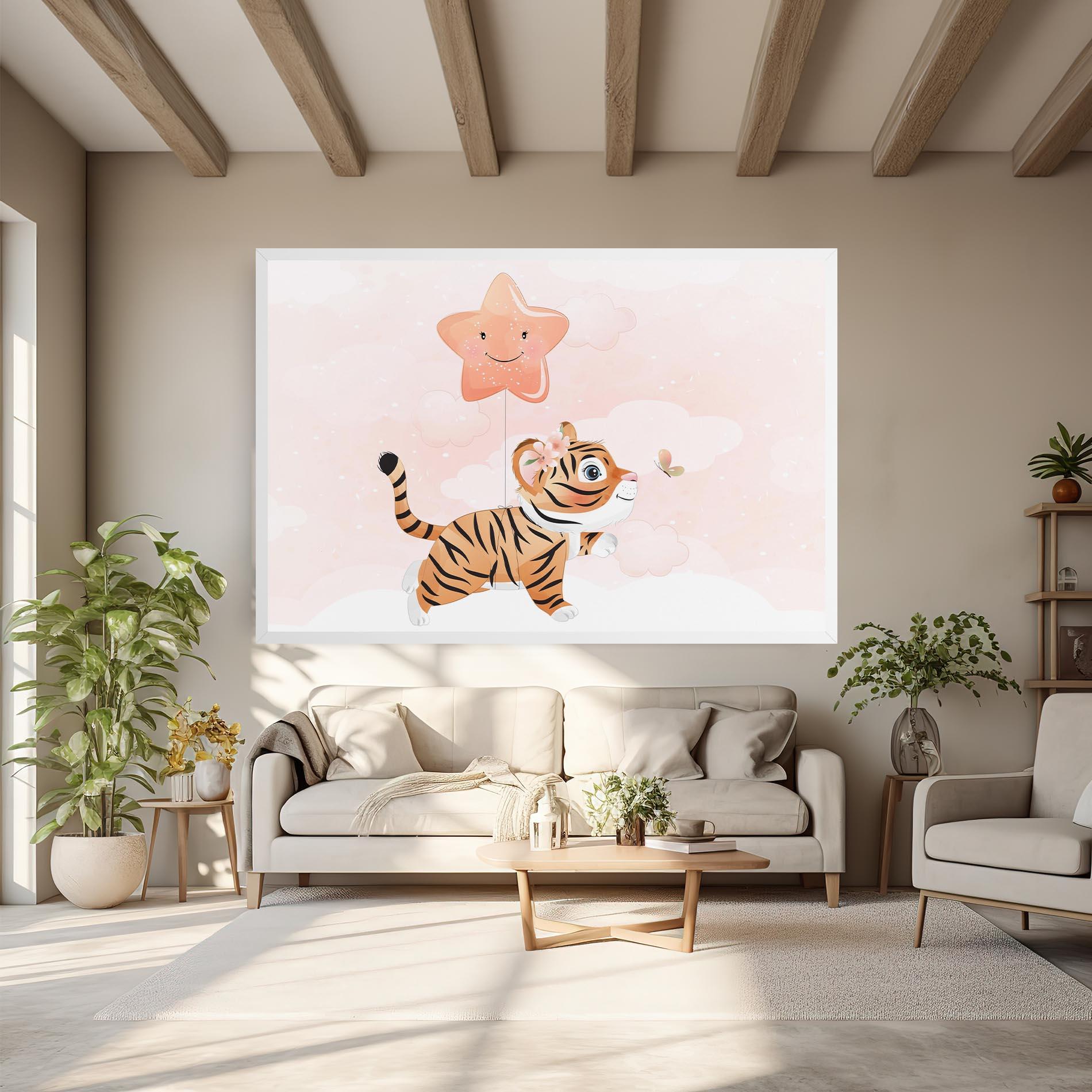 Leinwandbild Baby Tiger Art mockup 6