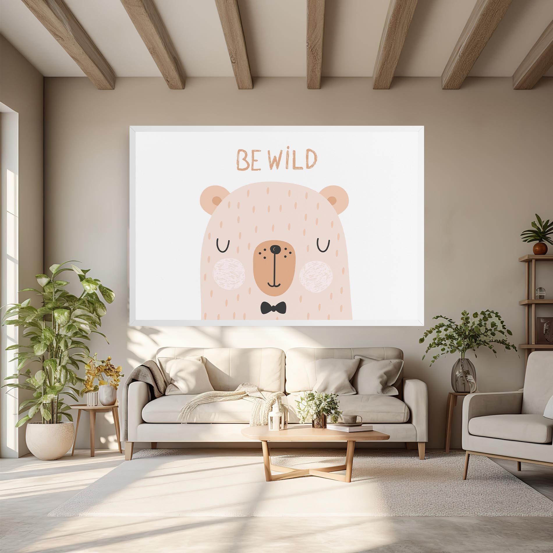 Leinwandbild Bear Be Wild mockup 6