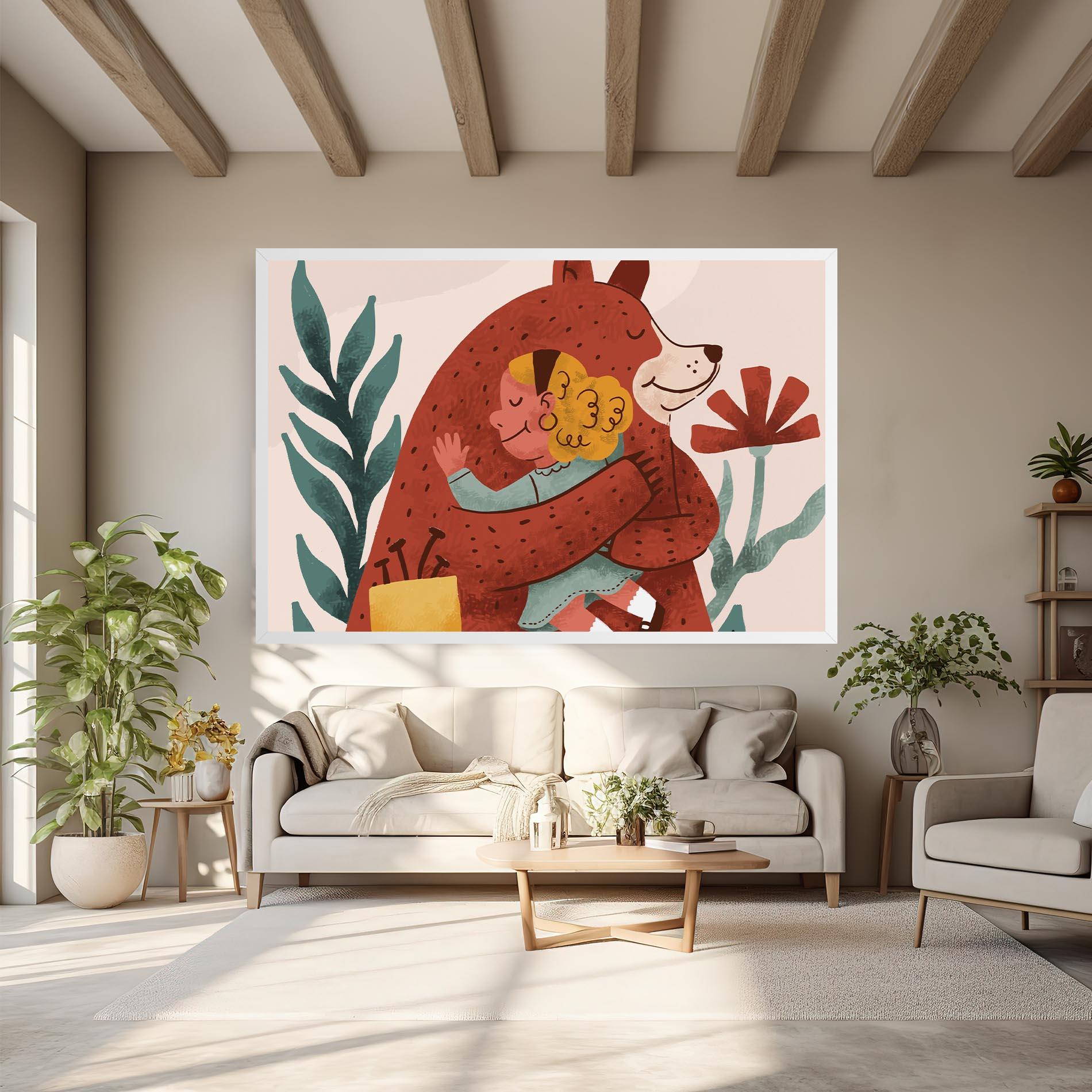 Leinwandbild Bear Hug mockup 6